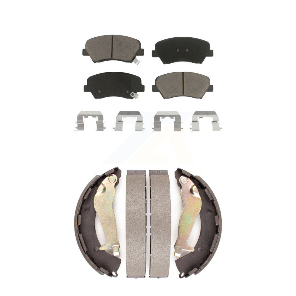 Transit Auto KCN-100394 Disc Brake Pad for 2012-2018 Kia Rio, Hyundai Accent - Front and Rear product image