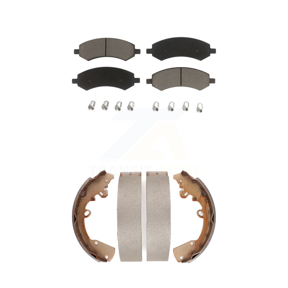 Transit Auto KCN-100396 Disc Brake Pad for 2005-2011 Ram Dakota, Mitsubishi Raider, Dodge Dakota - Front and Rear product image
