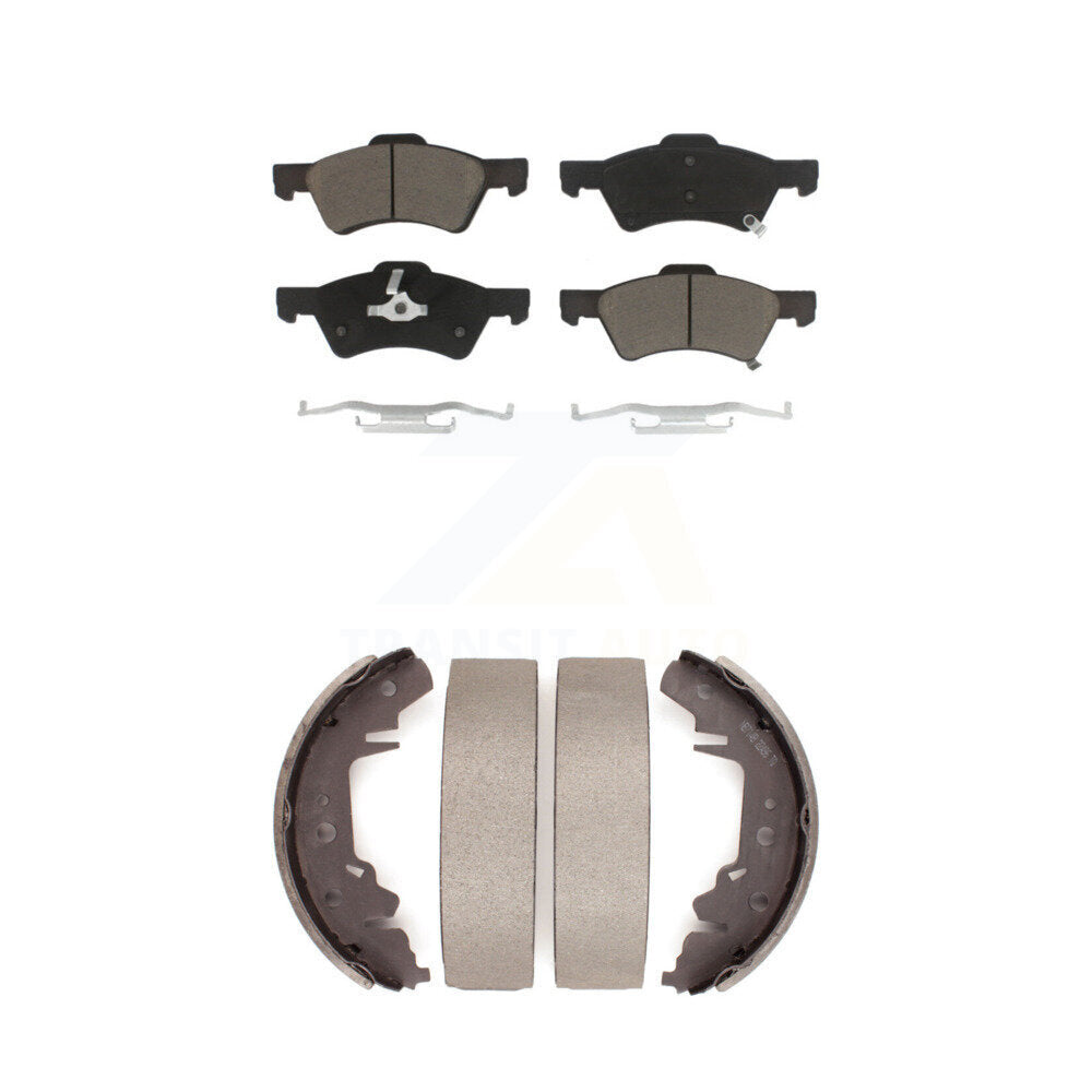 Transit Auto KCN-100439 Disc Brake Pad for 2001-2007 Chrysler Town & Country, Dodge Caravan, Chrysler Voyager & more - Front and Rear product image