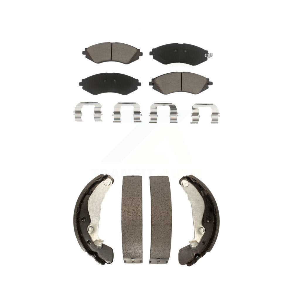 Transit Auto KCN-100467 Disc Brake Pad for 2004-2015 Chevrolet Spark, Pontiac G3, Pontiac G3 Wave & more - Front and Rear product image
