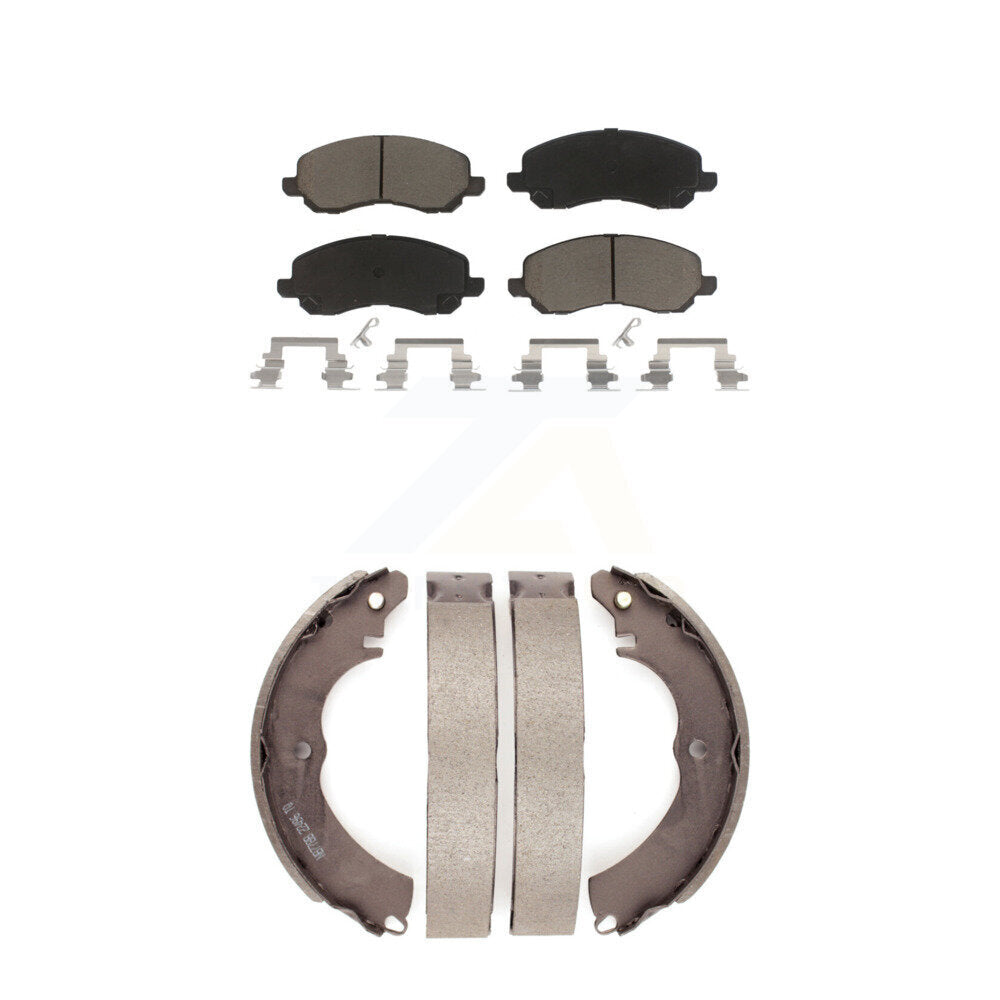 Transit Auto KCN-100490 Disc Brake Pad for 2004-2015 Mitsubishi Lancer - Front and Rear product image