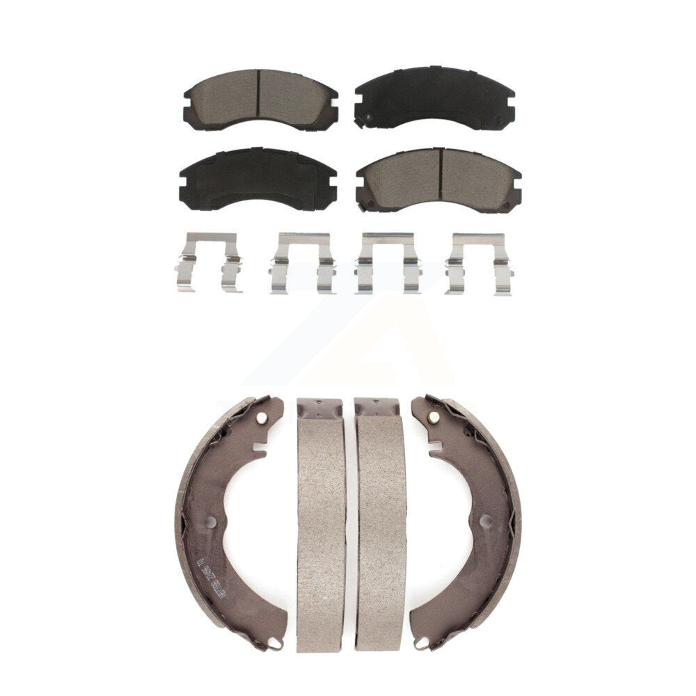 Transit Auto KCN-100491 Disc Brake Pad for 2009-2011 Mitsubishi Lancer - Front and Rear product image