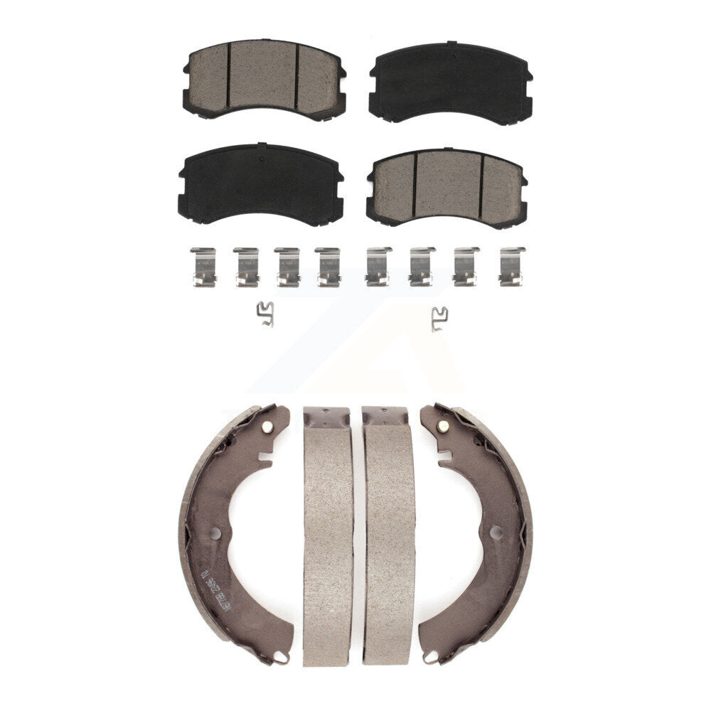 Transit Auto KCN-100493 Disc Brake Pad for 2002-2007 Mitsubishi Lancer - Front and Rear product image