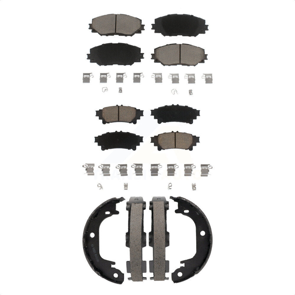 Transit Auto KCN-100761 Disc Brake Pad for 2012-2018 Toyota Prius V - Front and Rear product image