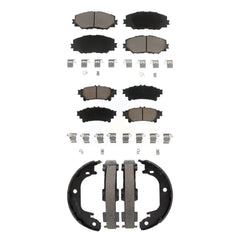 Transit Auto KCN-100761 Disc Brake Pad for 2012-2018 Toyota Prius V - Front and Rear product image