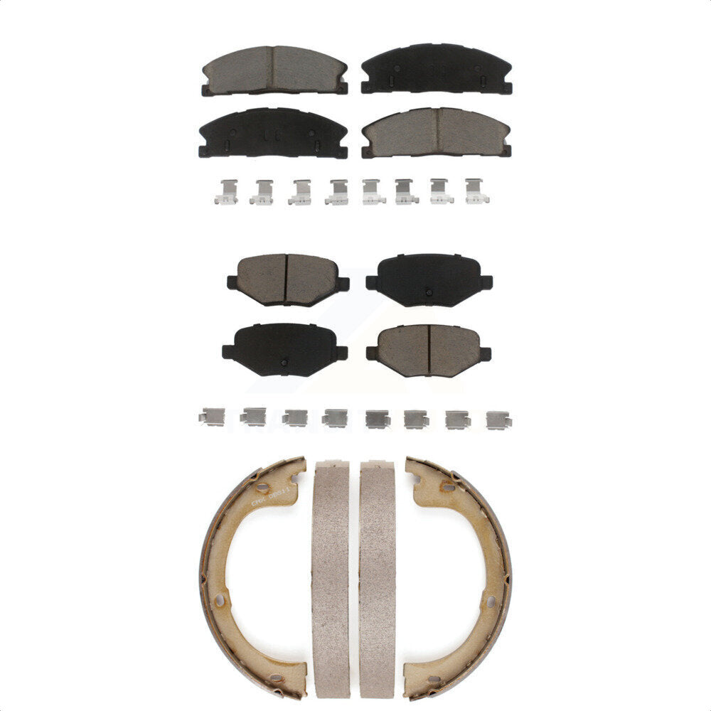 Transit Auto KCN-100781 Disc Brake Pad for 2017-2019 Lincoln MKT - Front and Rear product image