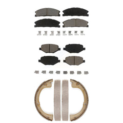 Transit Auto KCN-100781 Disc Brake Pad for 2017-2019 Lincoln MKT - Front and Rear product image