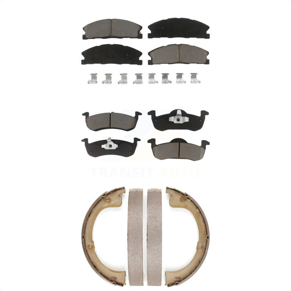 Transit Auto KCN-100782 Disc Brake Pad for 2017-2019 Lincoln MKT - Front and Rear product image