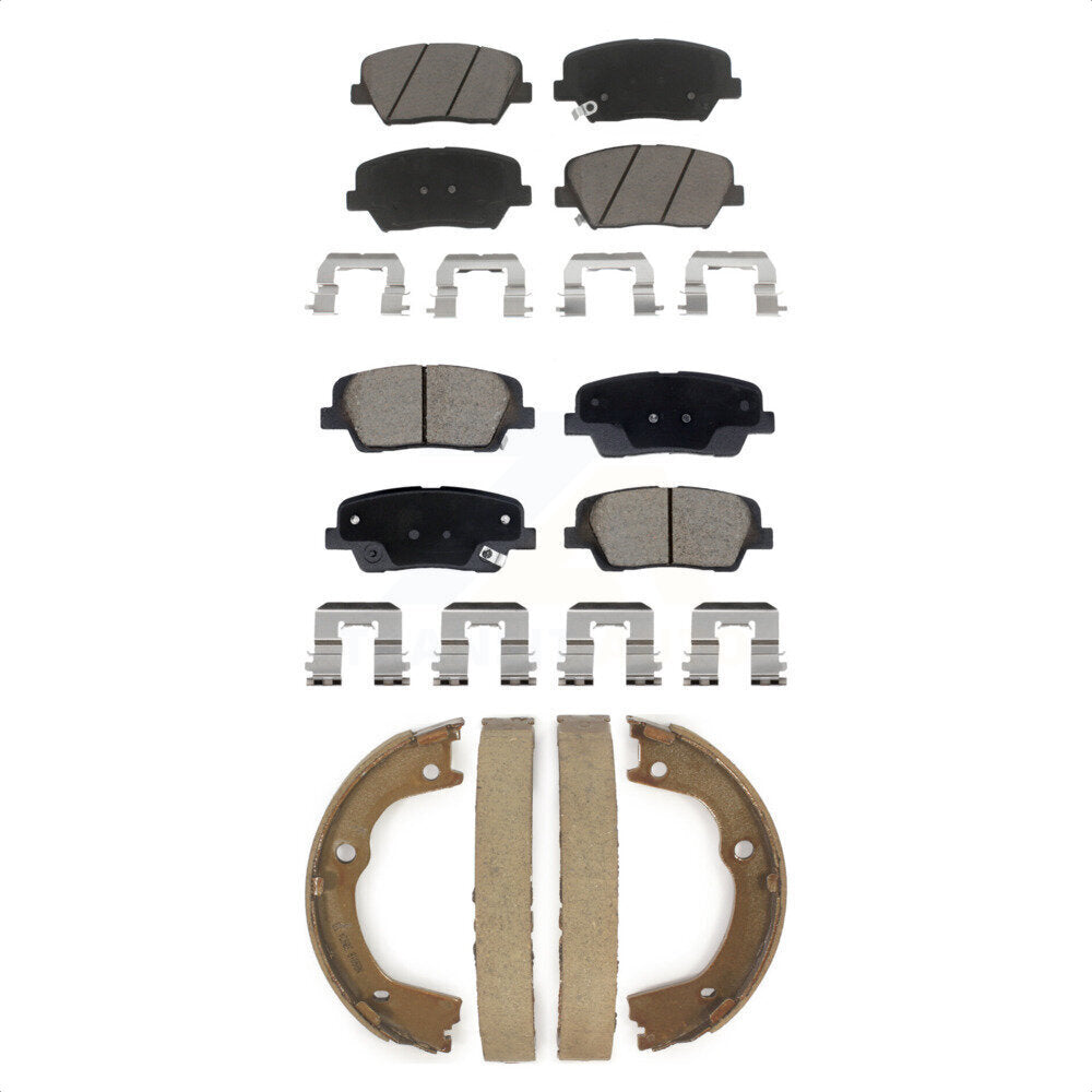 Transit Auto KCN-100785 Disc Brake Pad for 2010-2013 Kia Sorento, Hyundai Santa Fe - Front and Rear product image