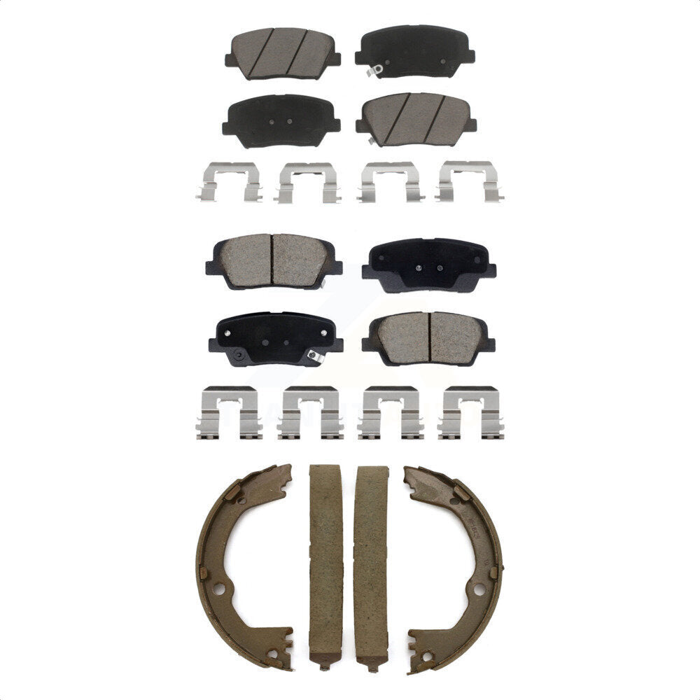 Transit Auto KCN-100793 Disc Brake Pad for 2013-2016 Kia Sorento, Hyundai Santa Fe Sport - Front and Rear product image