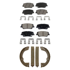 Transit Auto KCN-100793 Disc Brake Pad for 2013-2016 Kia Sorento, Hyundai Santa Fe Sport - Front and Rear product image