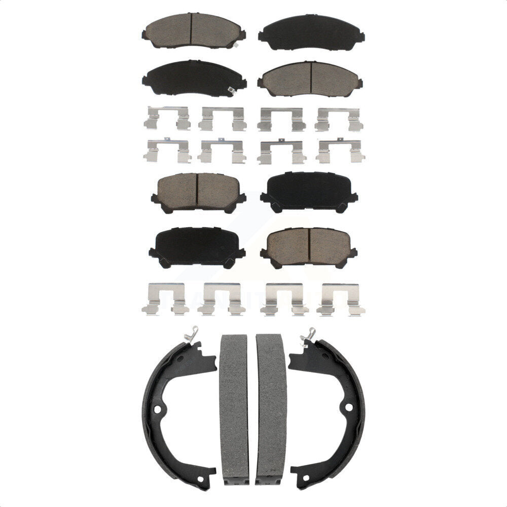 Transit Auto KCN-100811 Disc Brake Pad for 2014-2024 Honda Ridgeline, Honda Pilot, Acura MDX - Front and Rear product image