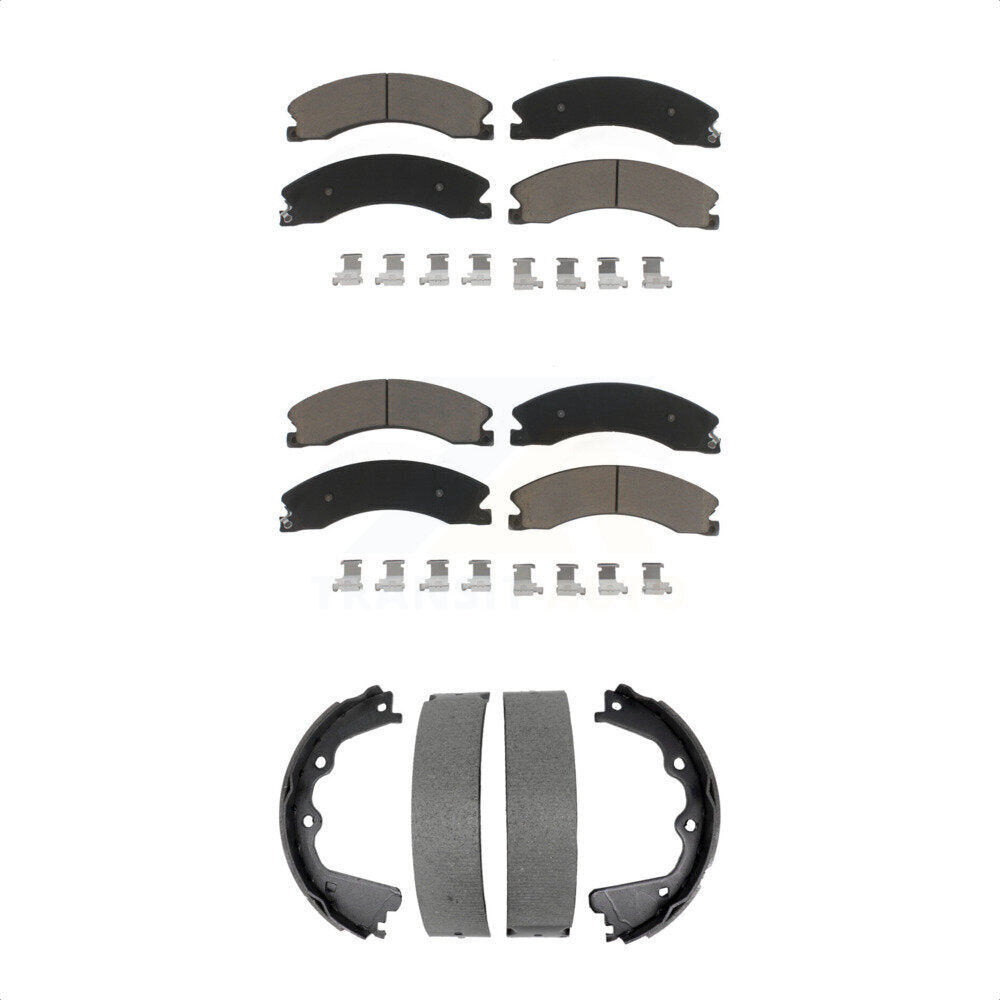 Transit Auto KCN-100821 Disc Brake Pad for 2011-2019 Chevrolet Suburban 3500 HD, Chevrolet Silverado 2500 HD, Chevrolet Silverado 3500 HD & more - Front and Rear product image