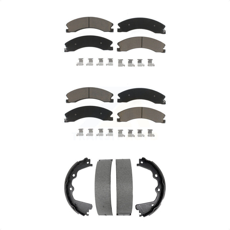Transit Auto KCN-100821 Disc Brake Pad for 2011-2019 Chevrolet Suburban 3500 HD, Chevrolet Silverado 2500 HD, Chevrolet Silverado 3500 HD & more - Front and Rear product image