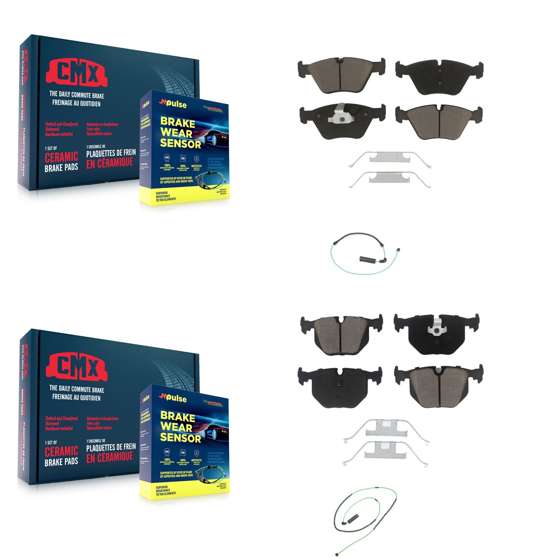 CMX KCW-100006 Disc Brake Pad for 2005-2006 BMW M3 - Front and Rear product image