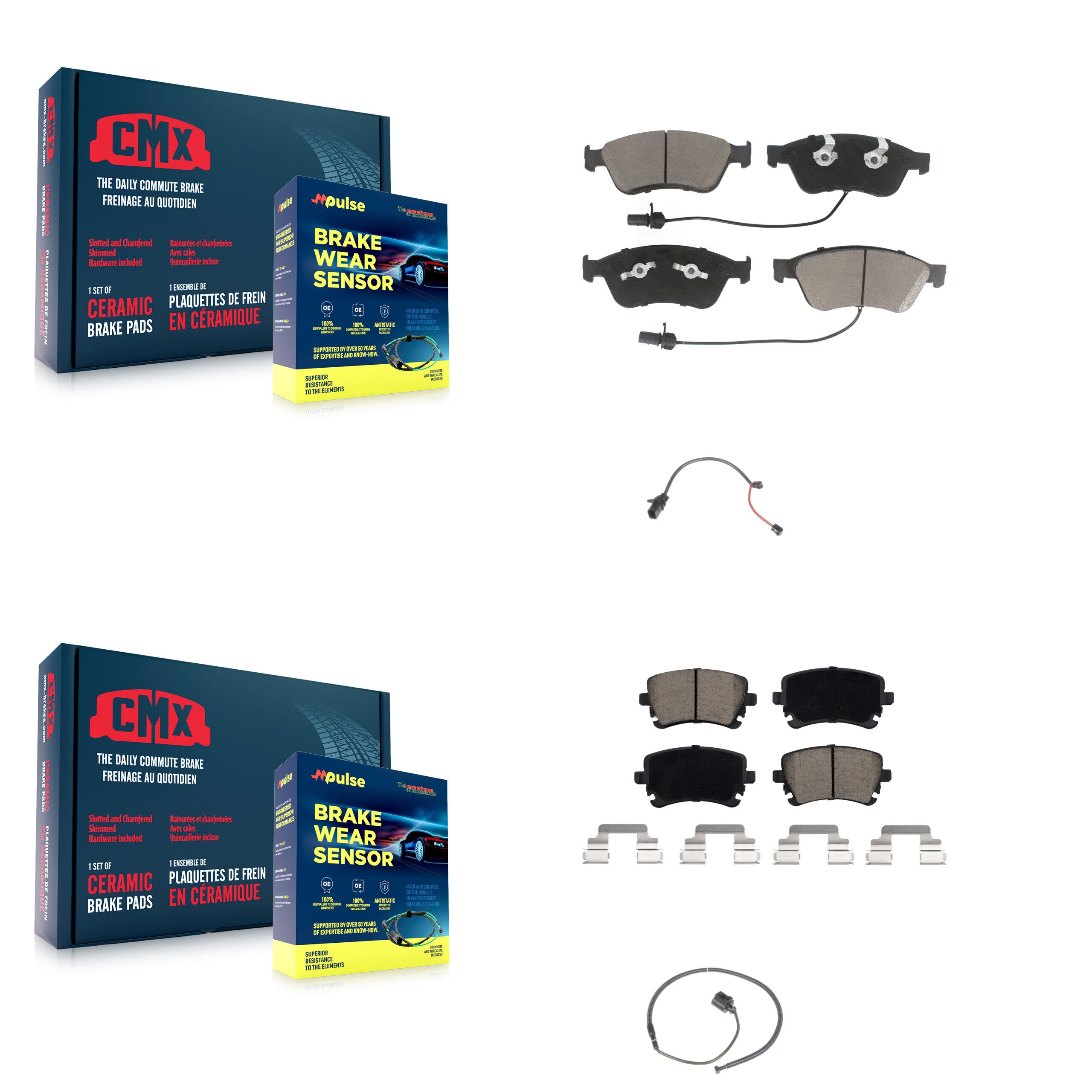 CMX KCW-100055 Disc Brake Pad for 2011 Audi S6 - Front and Rear product image
