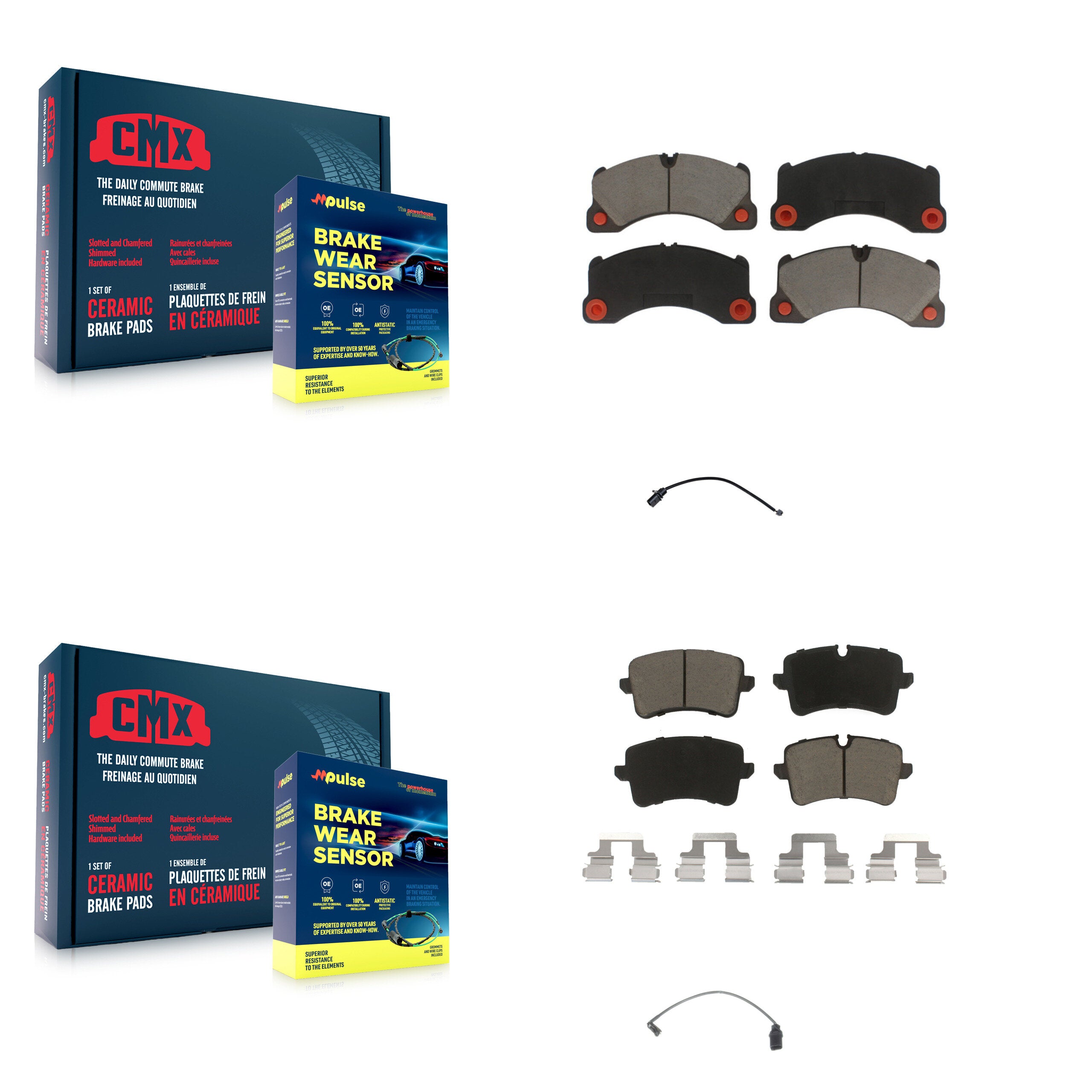 CMX KCW-100116 Disc Brake Pad for 2017 Porsche Macan - Front and Rear product image