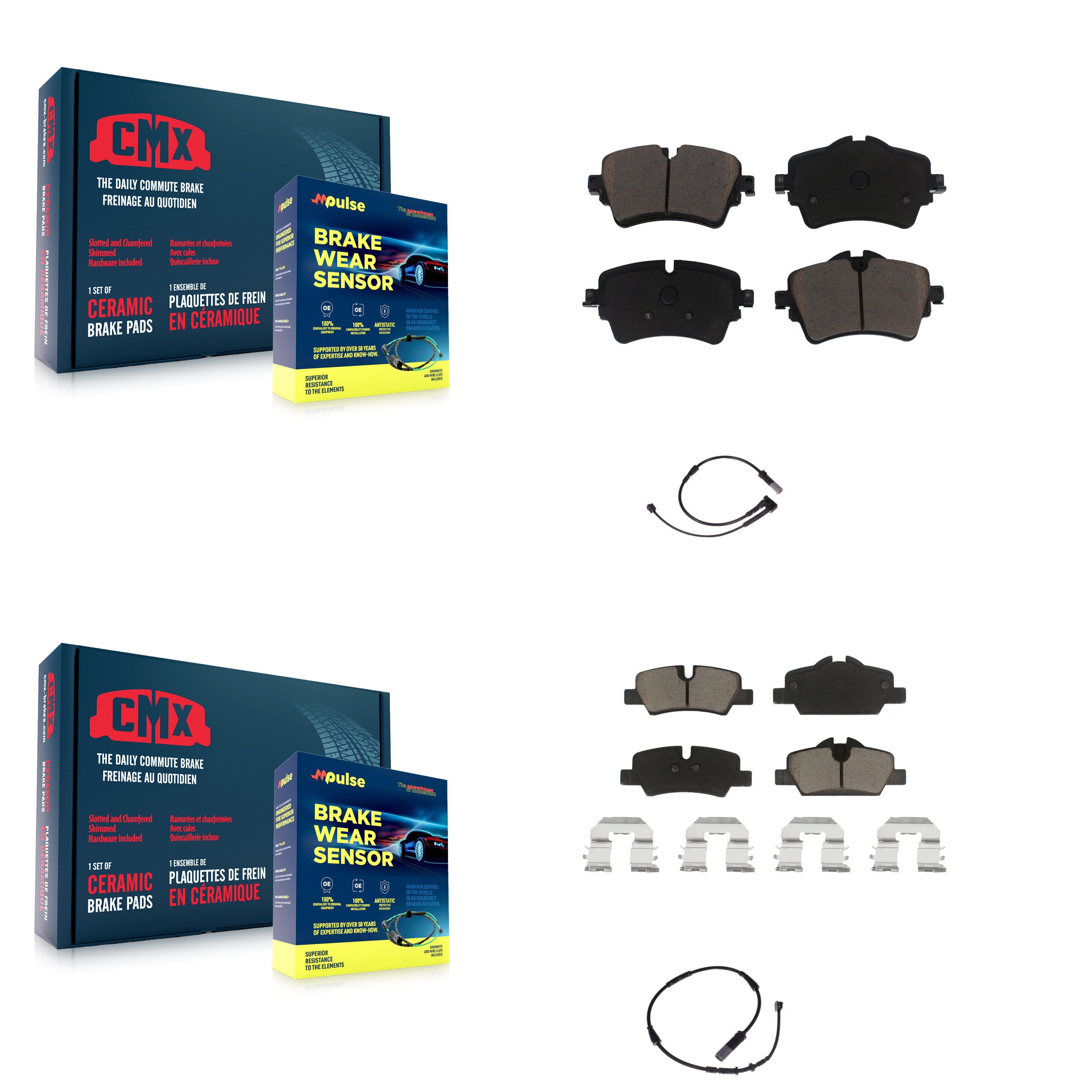 CMX KCW-100125 Disc Brake Pad for 2015-2020 Mini Cooper - Front and Rear product image