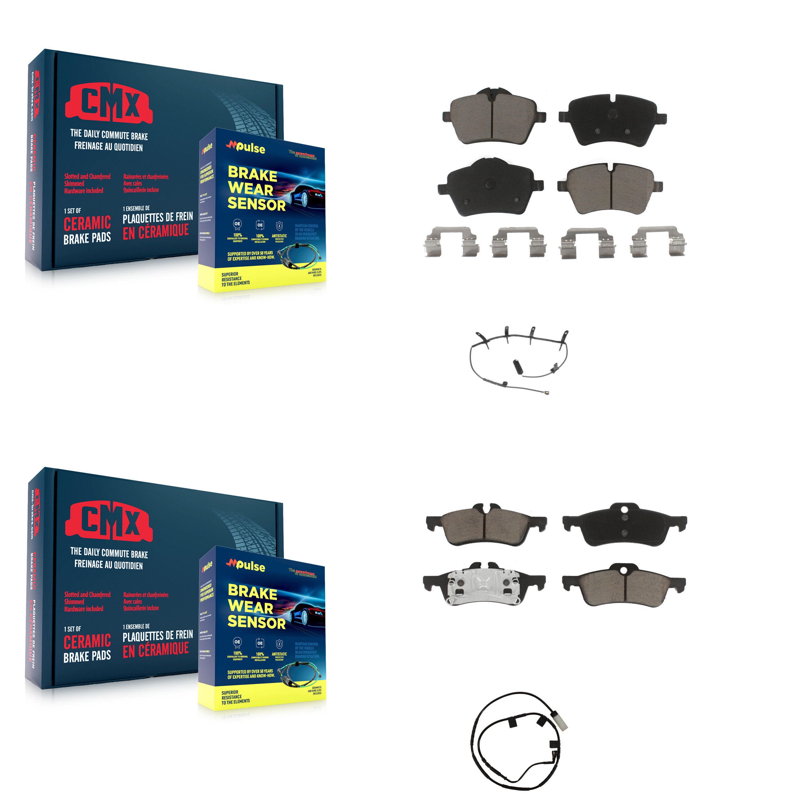 CMX KCW-100132 Disc Brake Pad for 2006 Mini Cooper - Front and Rear product image