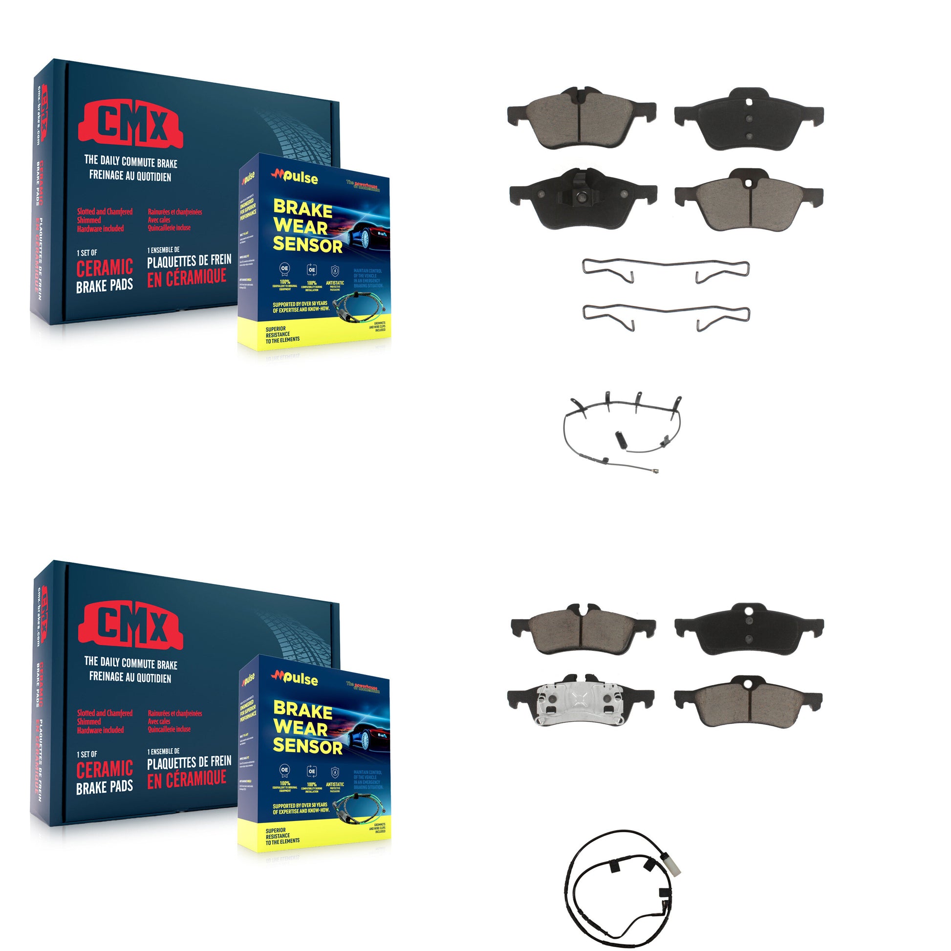 CMX KCW-100133 Disc Brake Pad for 2006 Mini Cooper - Front and Rear product image