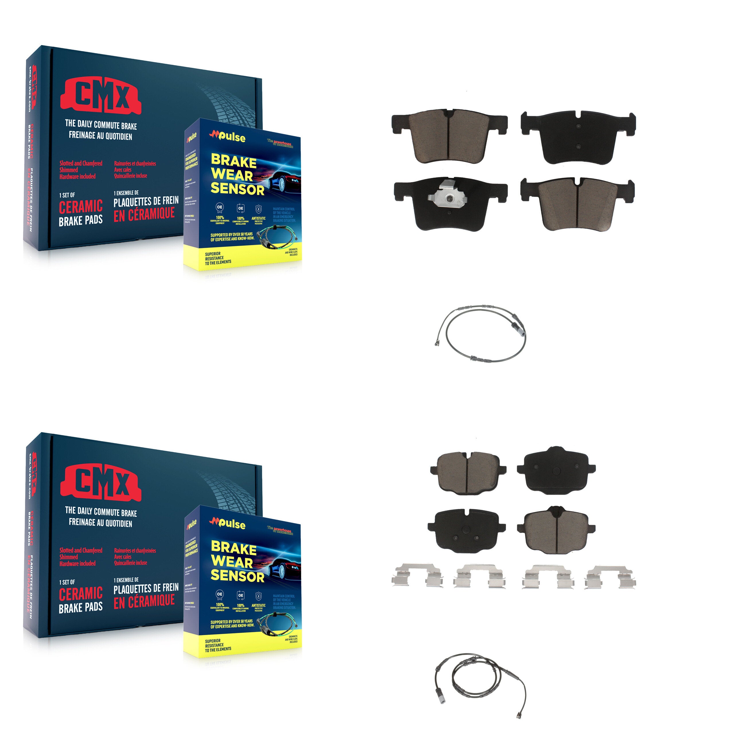 CMX KCW-100140 Disc Brake Pad for 2012 BMW X3 - Front and Rear product image