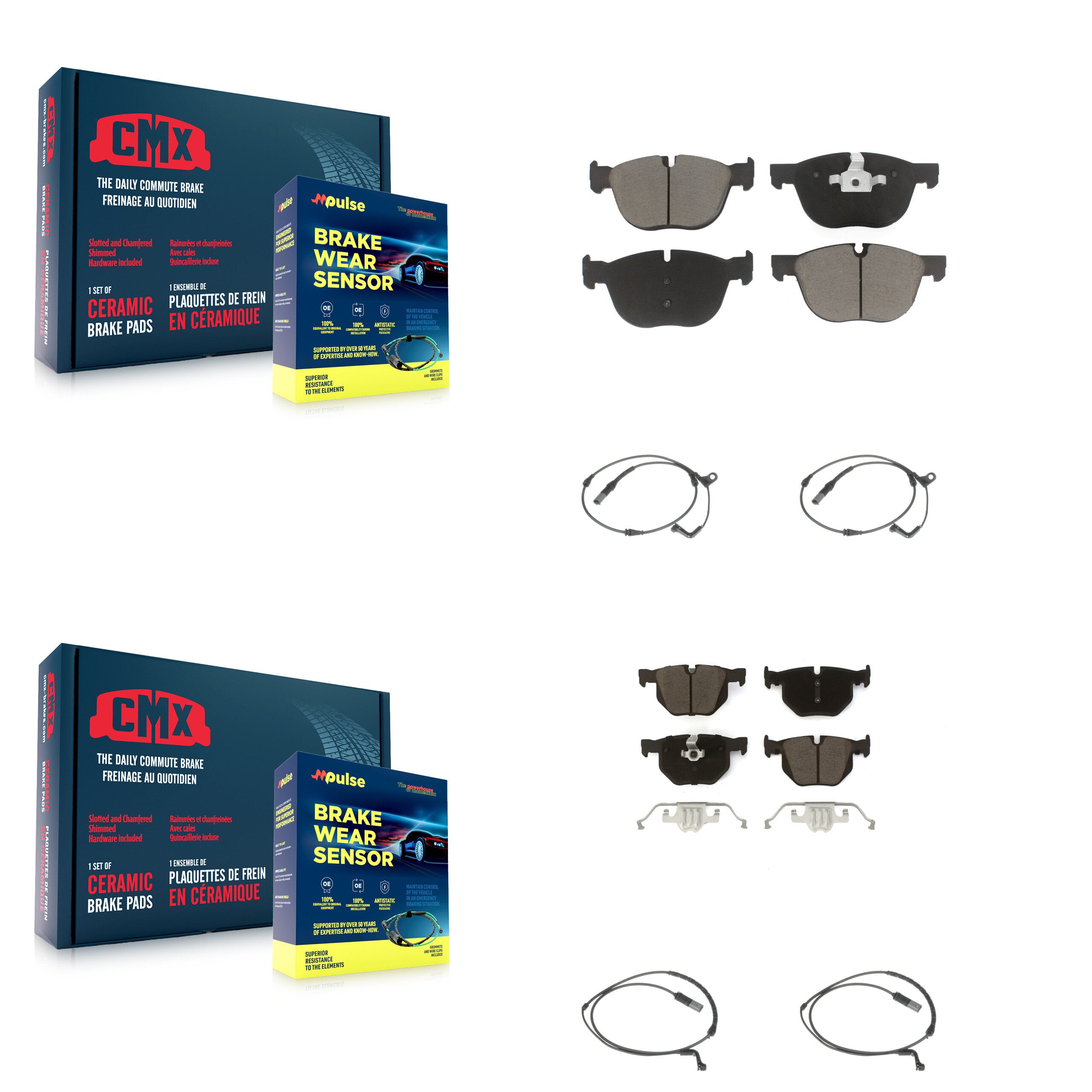 CMX KCW-100169 Disc Brake Pad for 2007-2010 BMW X6, BMW X5 - Front and Rear product image