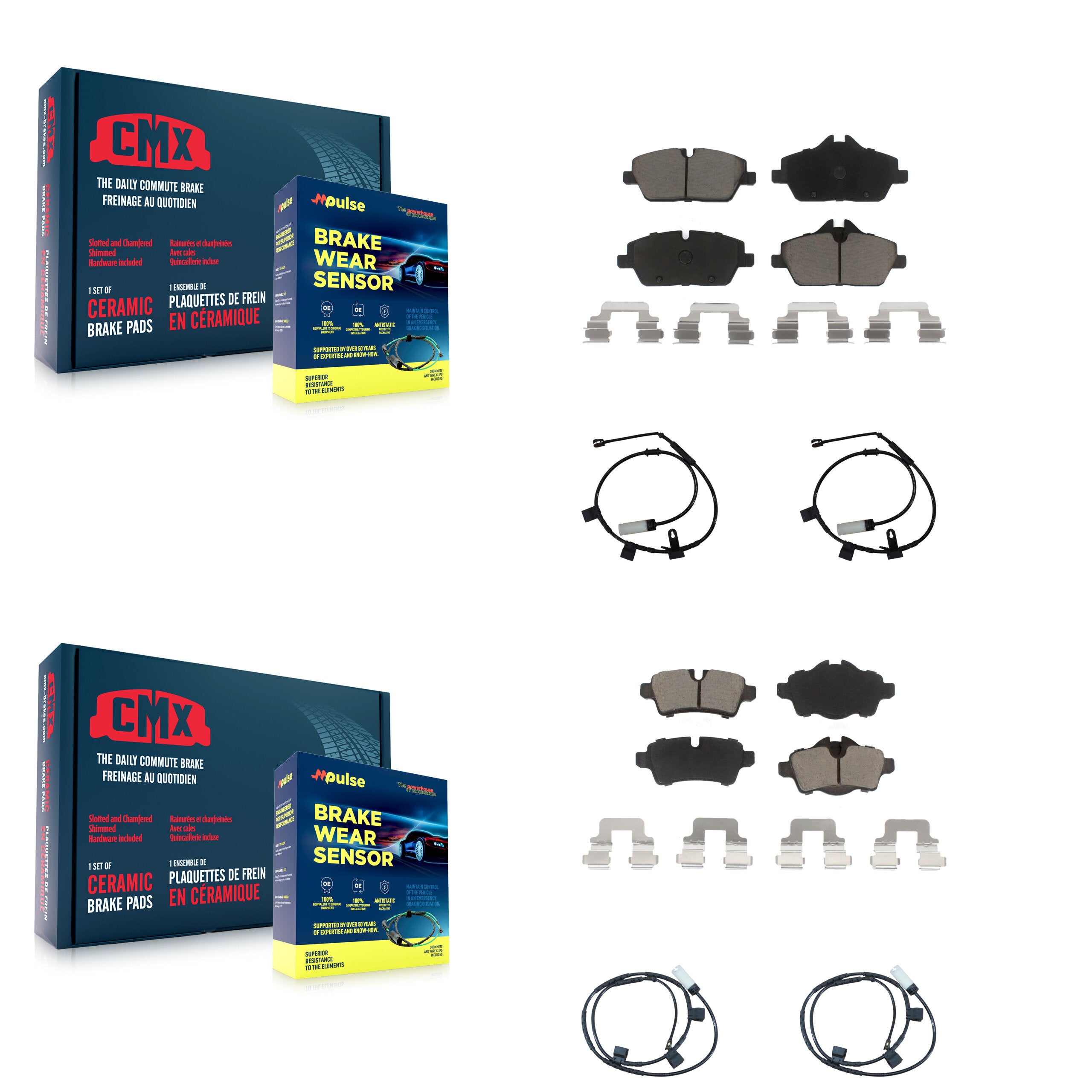 CMX KCW-100170 Disc Brake Pad for 2011-2015 Mini Cooper - Front and Rear product image