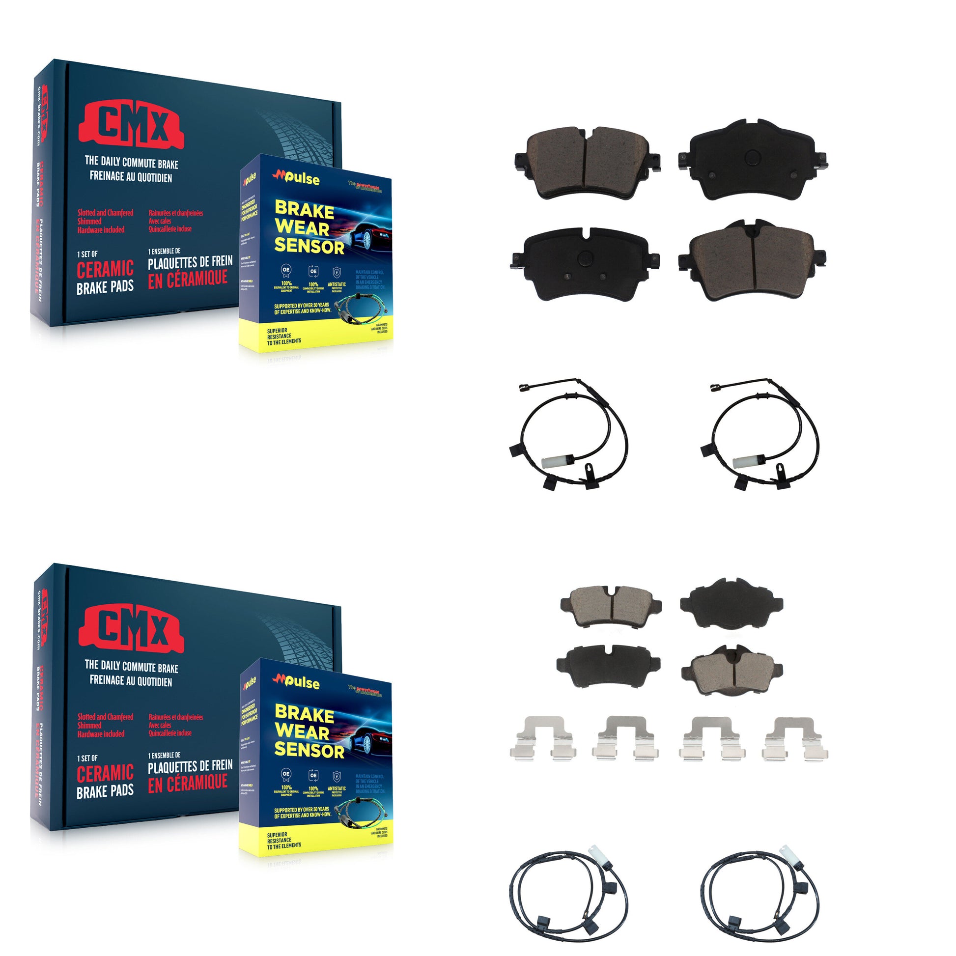 CMX KCW-100172 Disc Brake Pad for 2015 Mini Cooper - Front and Rear product image