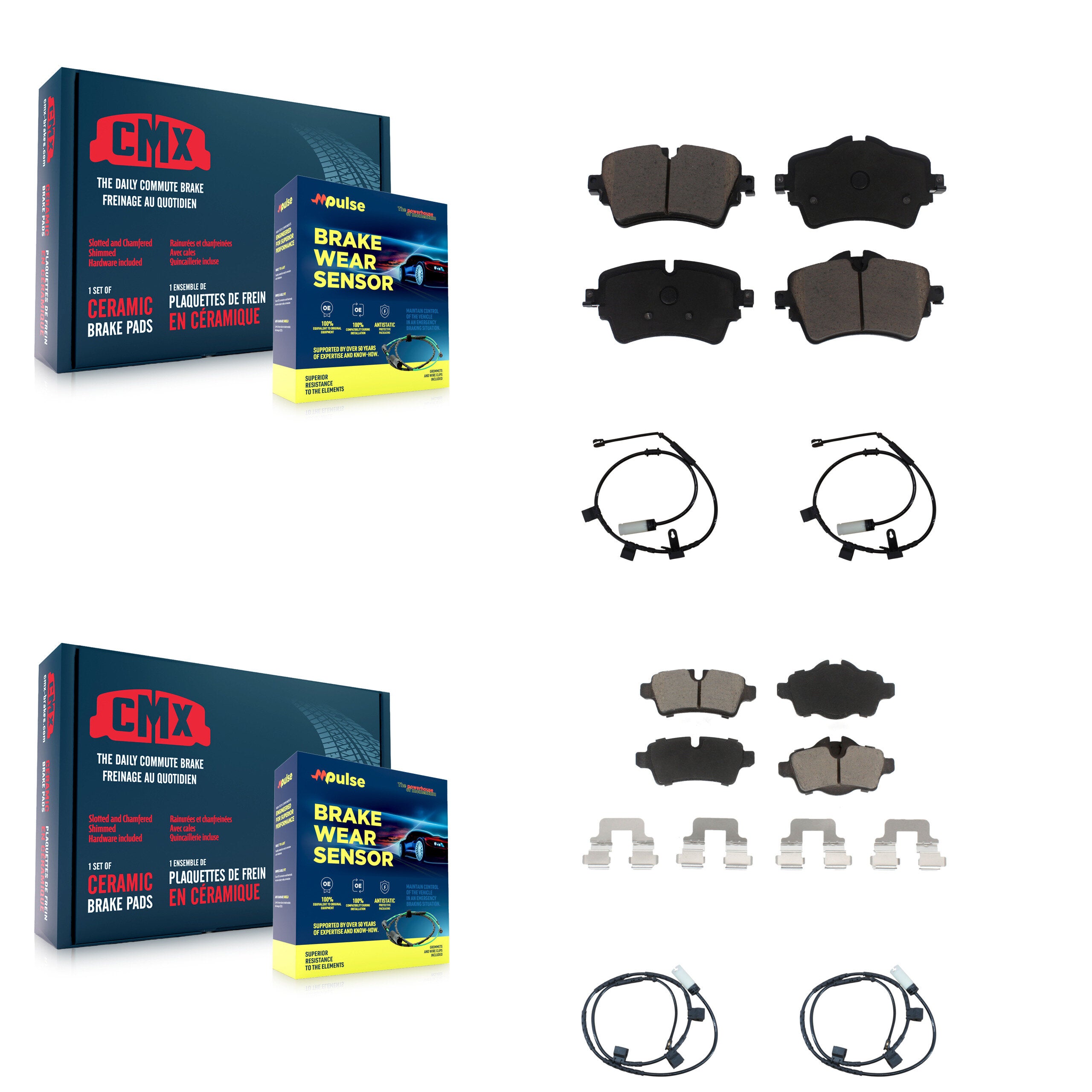 CMX KCW-100172 Disc Brake Pad for 2015 Mini Cooper - Front and Rear product image
