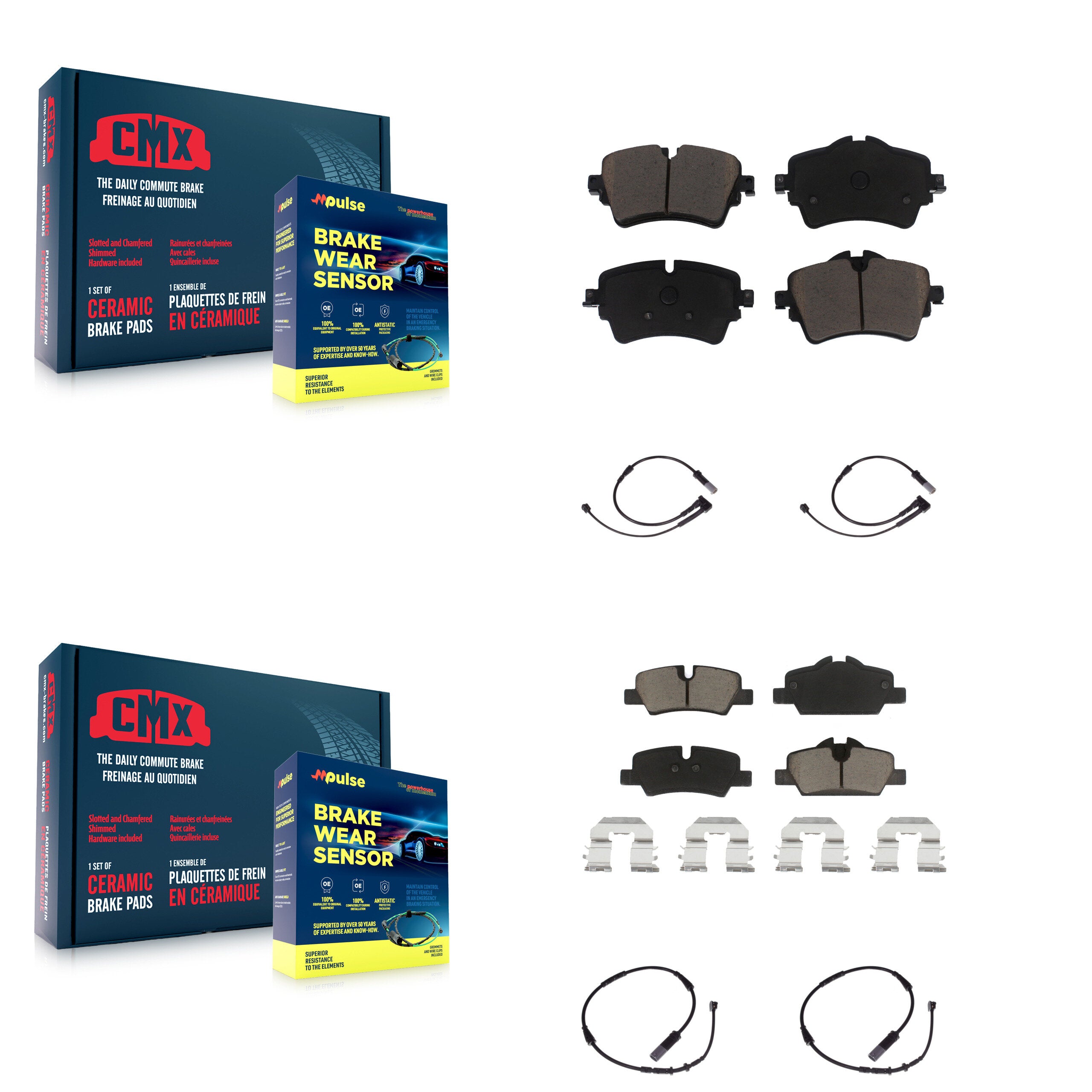 CMX KCW-100174 Disc Brake Pad for 2015-2020 Mini Cooper - Front and Rear product image