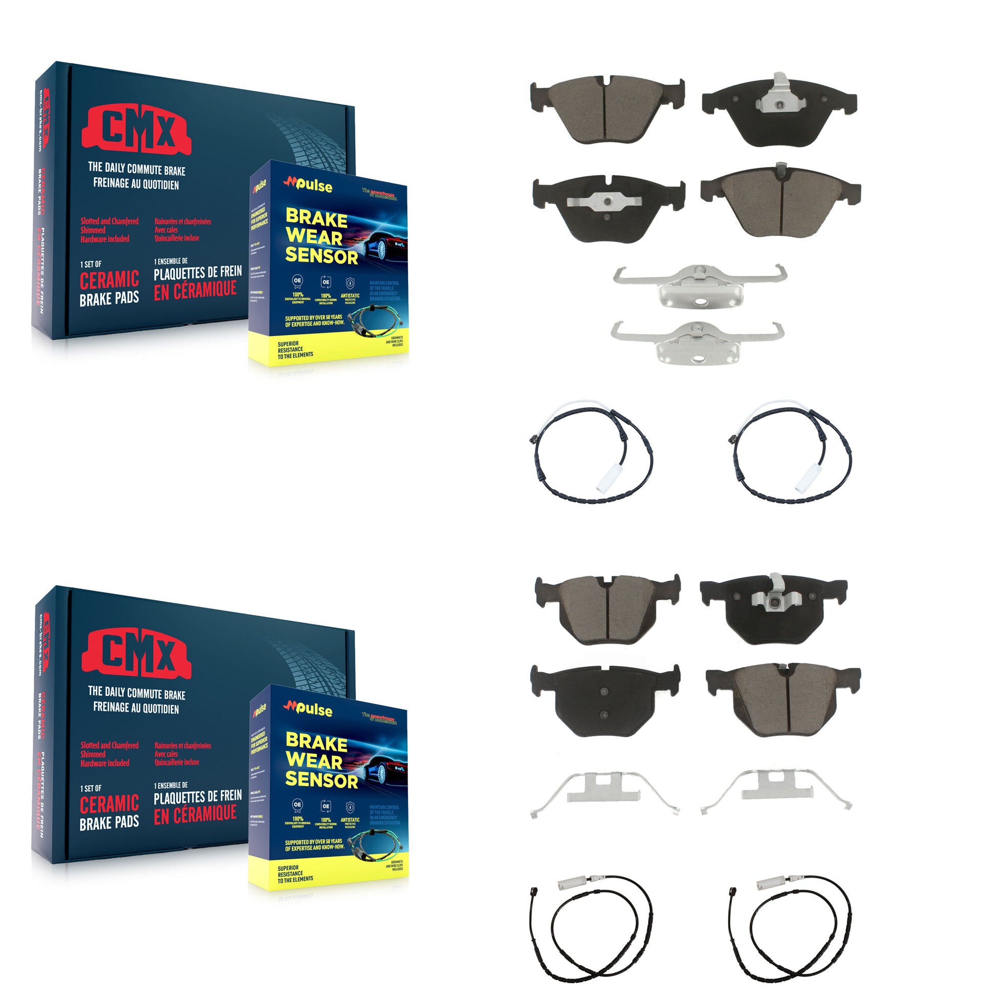 CMX KCW-100194 Disc Brake Pad for 2013 BMW X1 - Front and Rear product image