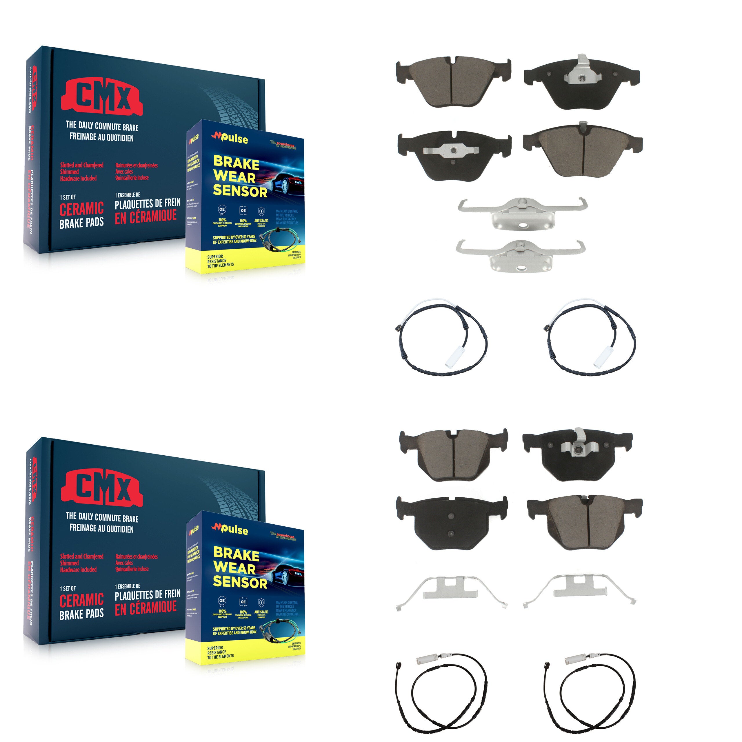 CMX KCW-100194 Disc Brake Pad for 2013 BMW X1 - Front and Rear product image