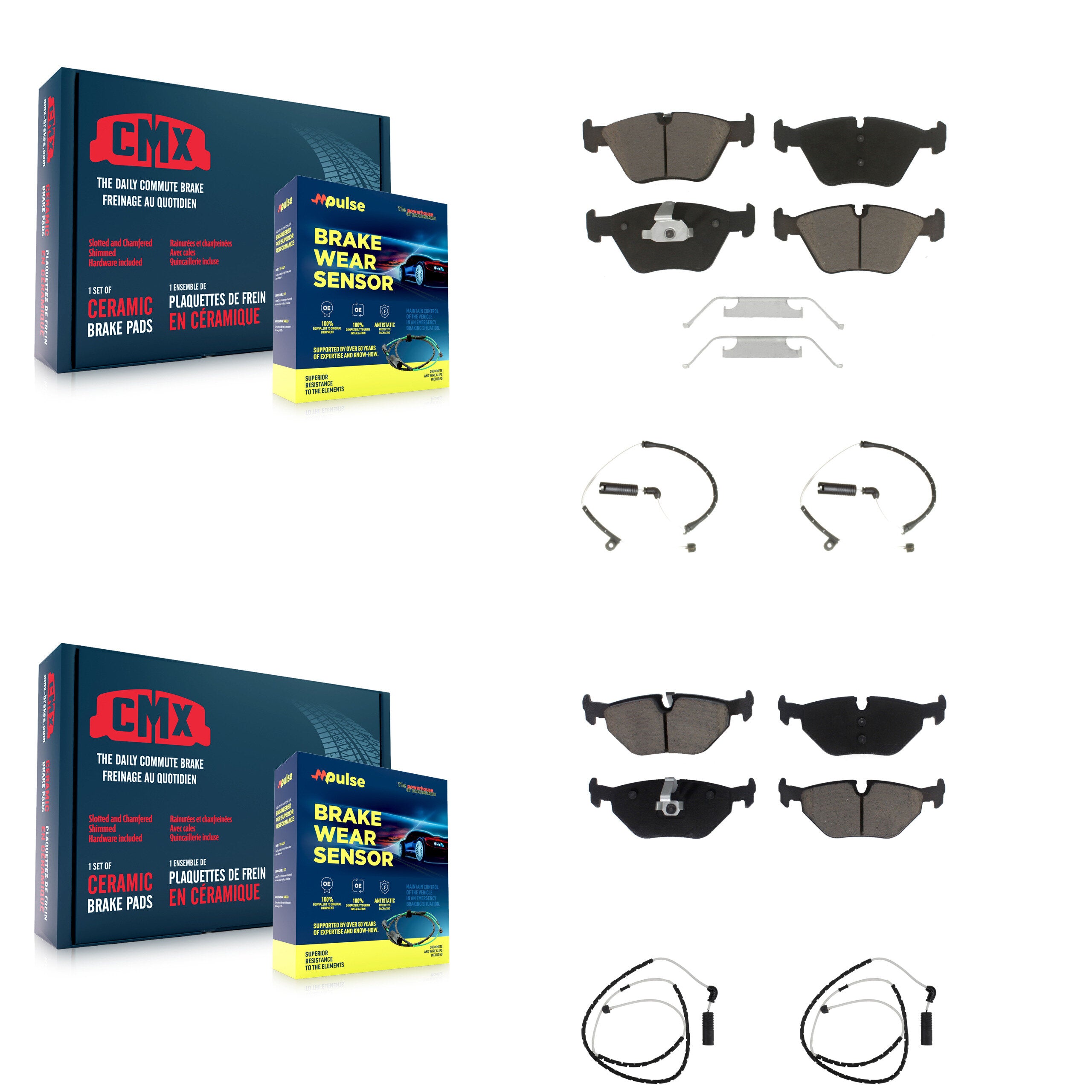 CMX KCW-100202 Disc Brake Pad for 2006-2008 BMW Z4 - Front and Rear product image