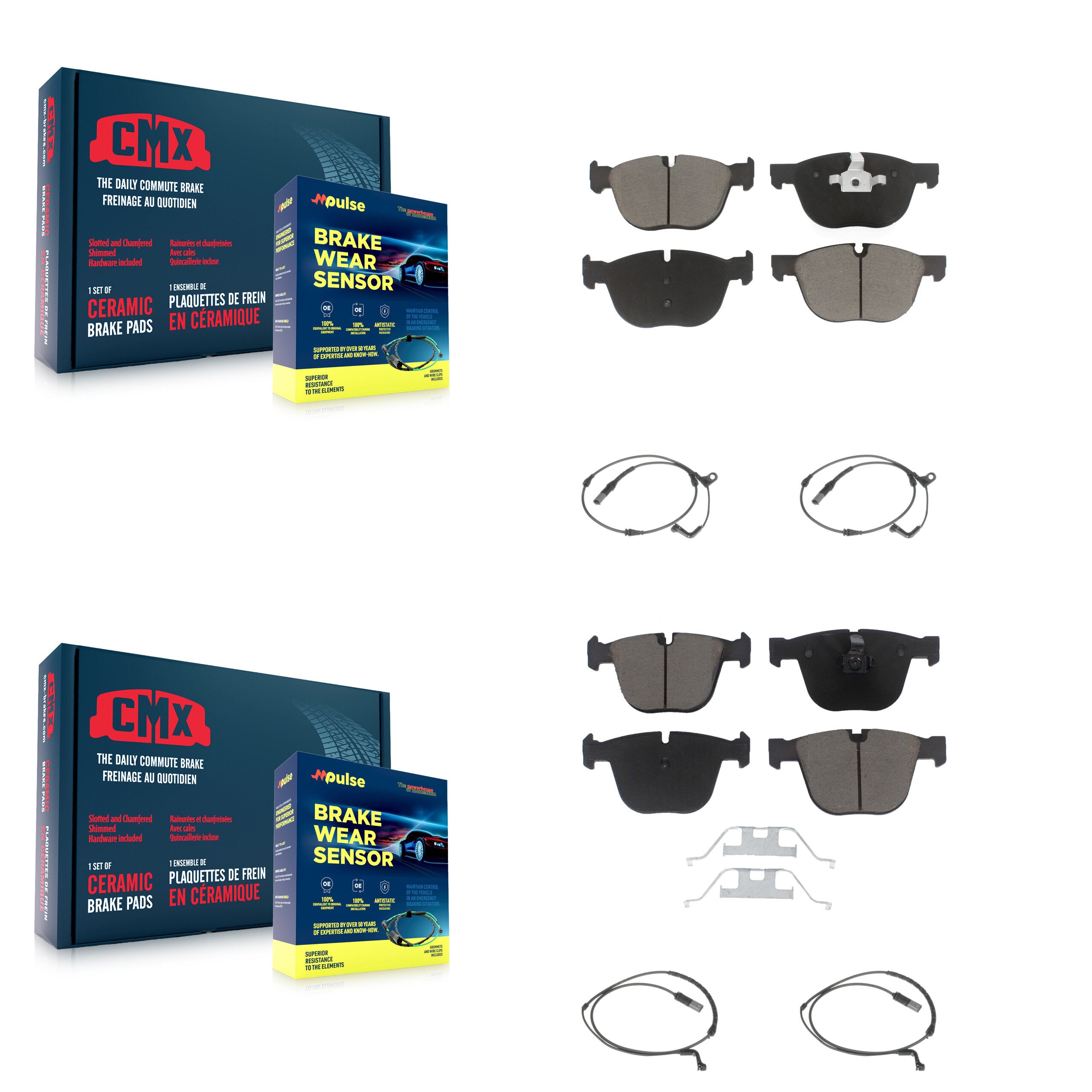 CMX KCW-100207 Disc Brake Pad for 2007-2010 BMW X5, BMW X6 - Front and Rear product image