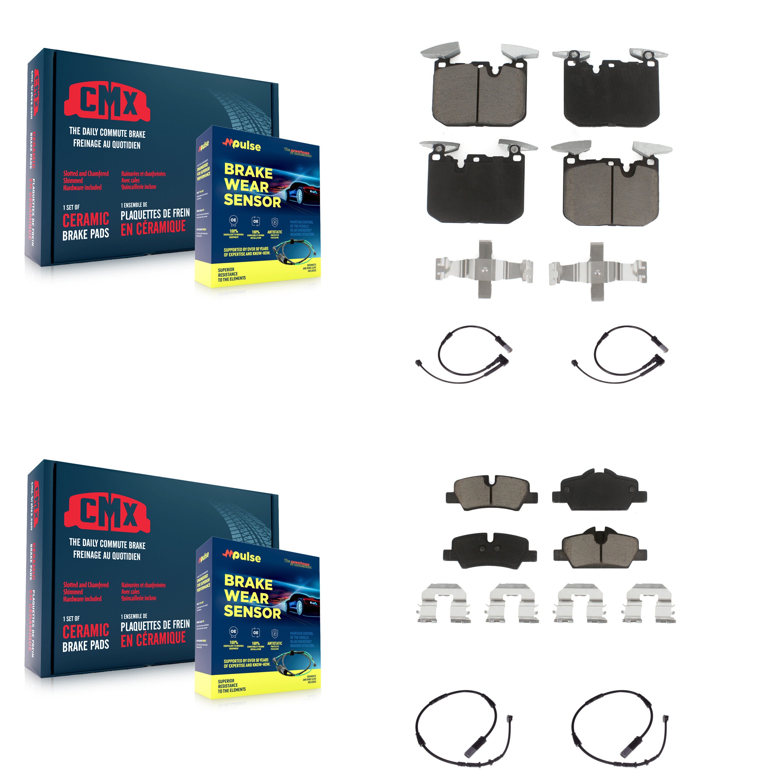 CMX KCW-100220 Disc Brake Pad for 2020 Mini Cooper - Front and Rear product image