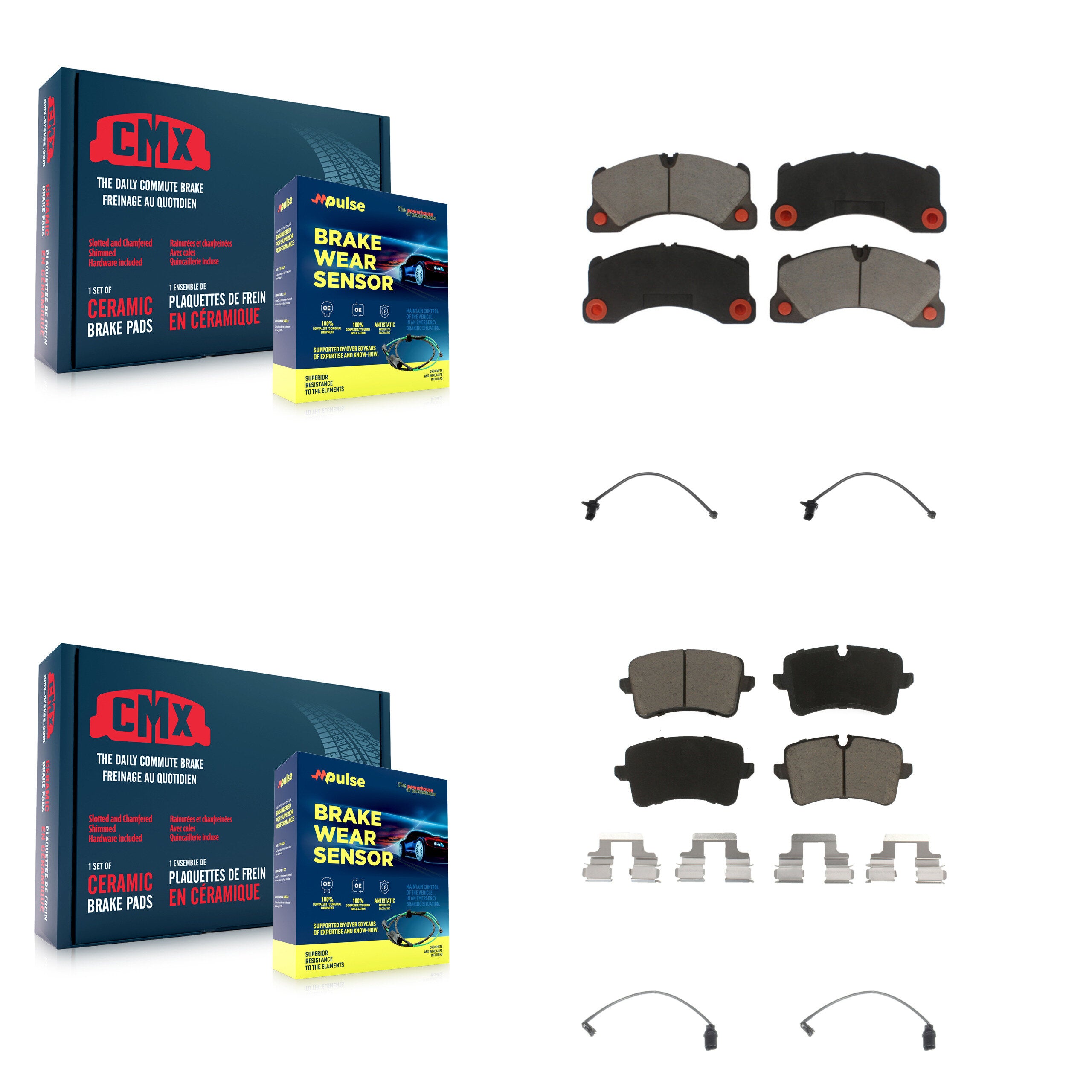 CMX KCW-100223 Disc Brake Pad for 2015-2017 Porsche Macan - Front and Rear product image