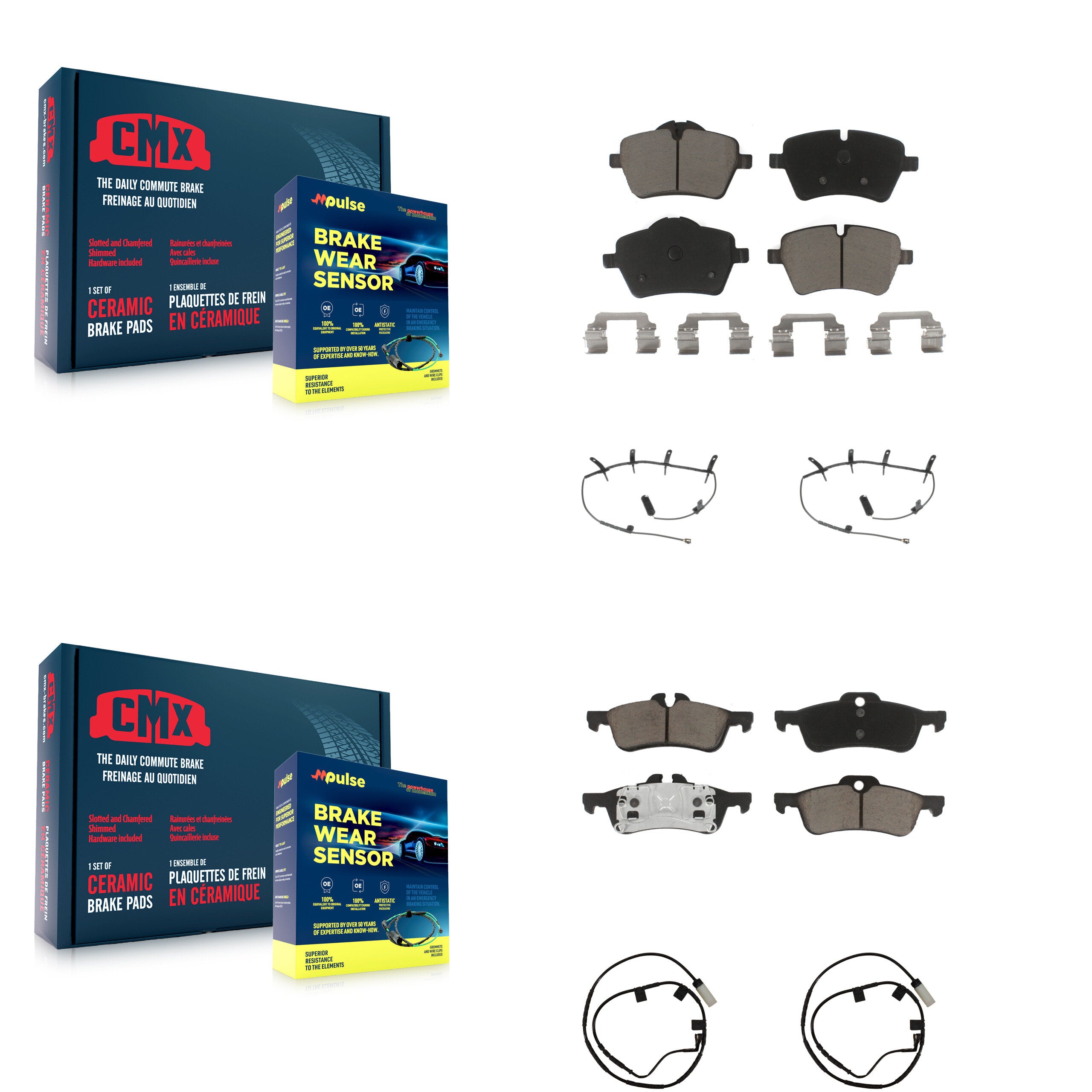 CMX KCW-100243 Disc Brake Pad for 2006 Mini Cooper - Front and Rear product image