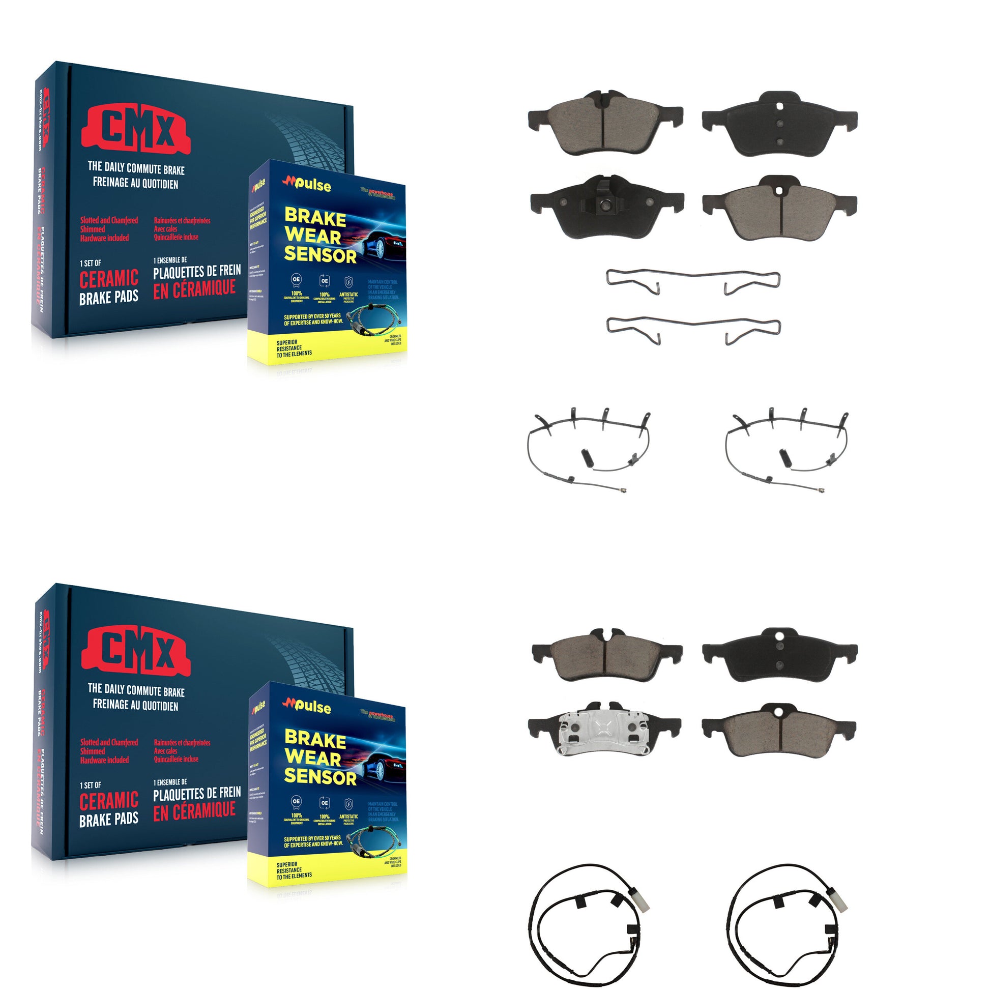CMX KCW-100244 Disc Brake Pad for 2006 Mini Cooper - Front and Rear product image