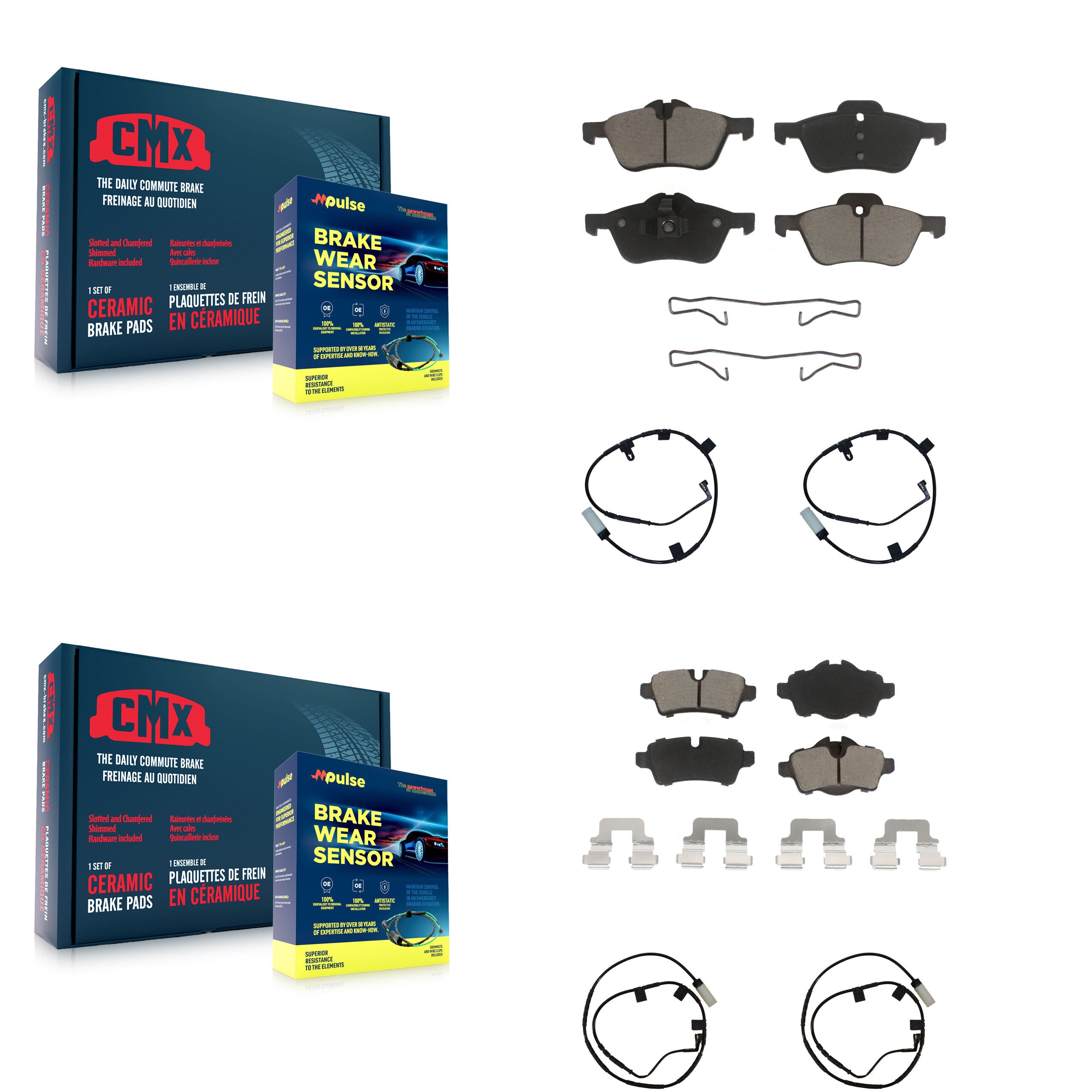 CMX KCW-100248 Disc Brake Pad for 2007-2008 Mini Cooper - Front and Rear product image