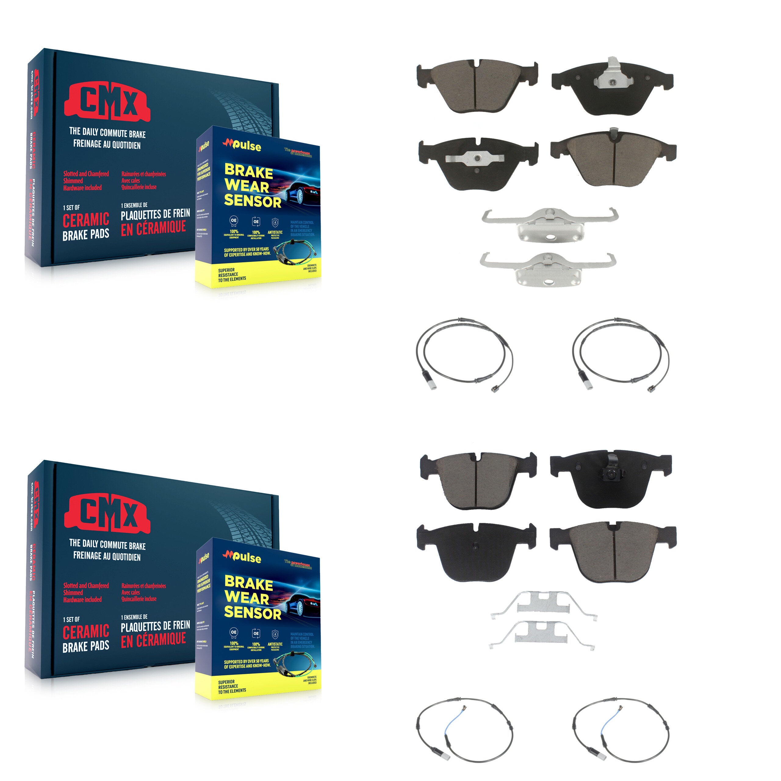 CMX KCW-100290 Disc Brake Pad for 2010 BMW 535i - Front and Rear product image