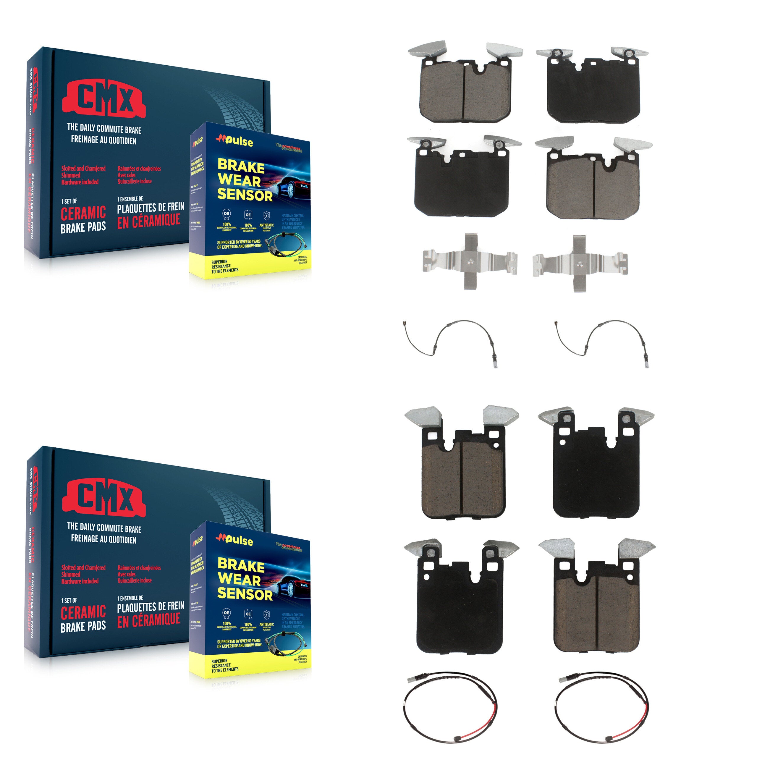 CMX KCW-100301 Disc Brake Pad for 2015-2019 BMW M2, BMW M3 - Front and Rear product image