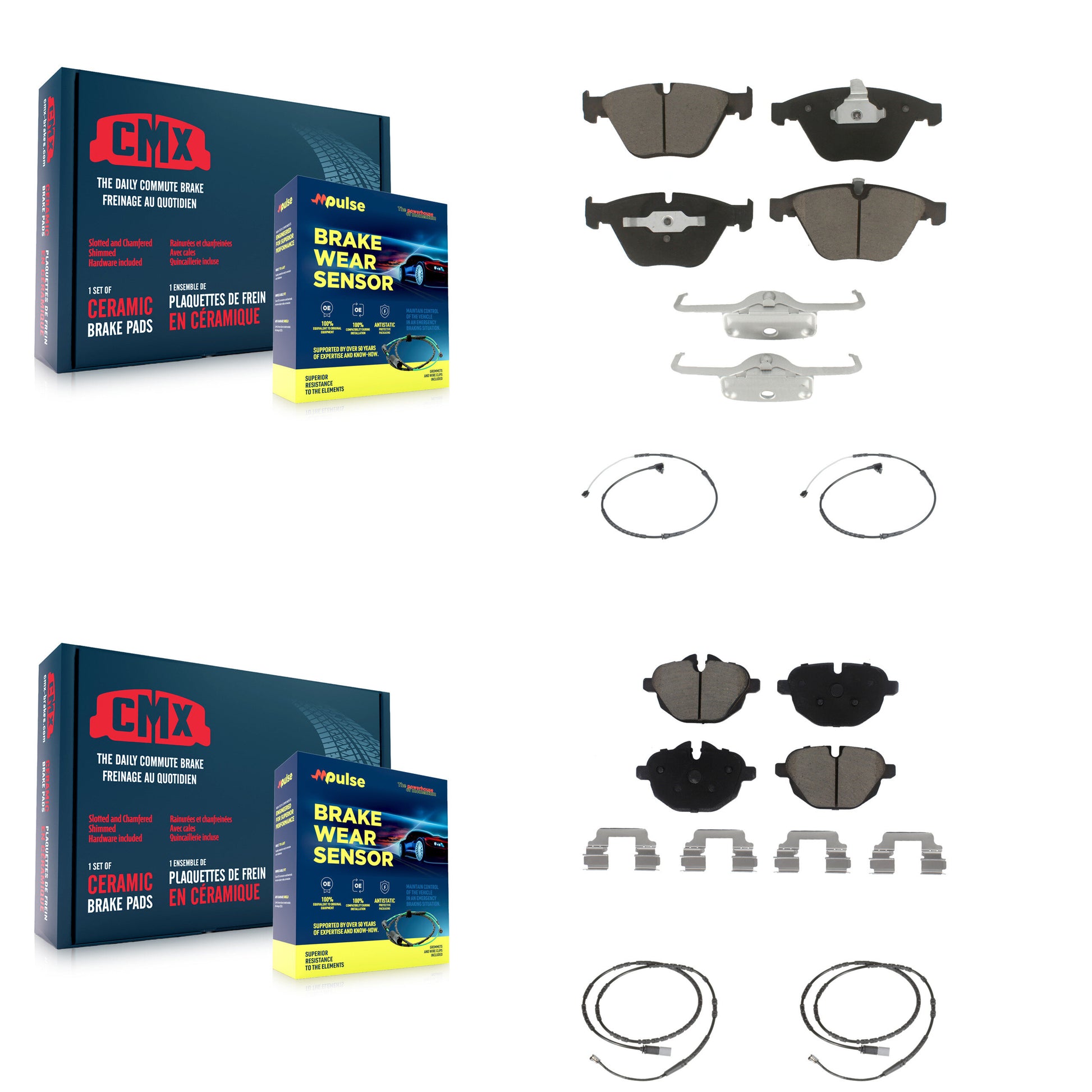 CMX KCW-100322 Disc Brake Pad for 2011-2014 BMW Z4 - Front and Rear product image