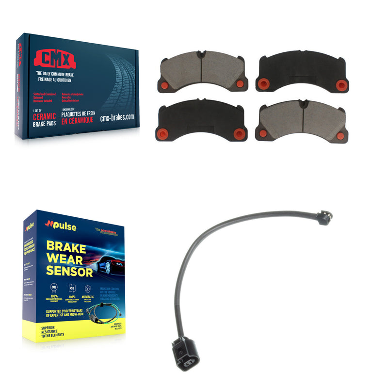 CMX KCW-100470 Disc Brake Pad for 2011-2018 Porsche Panamera, Porsche Cayenne, Volkswagen Touareg - Front product image