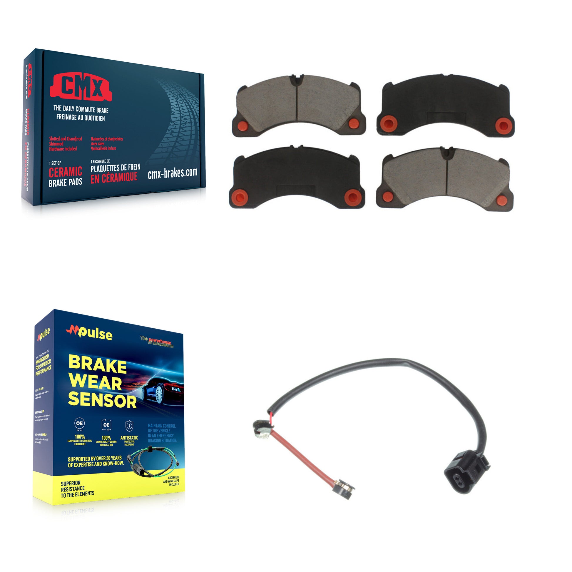 CMX KCW-100471 Disc Brake Pad for 2010-2011 Porsche Panamera - Front product image