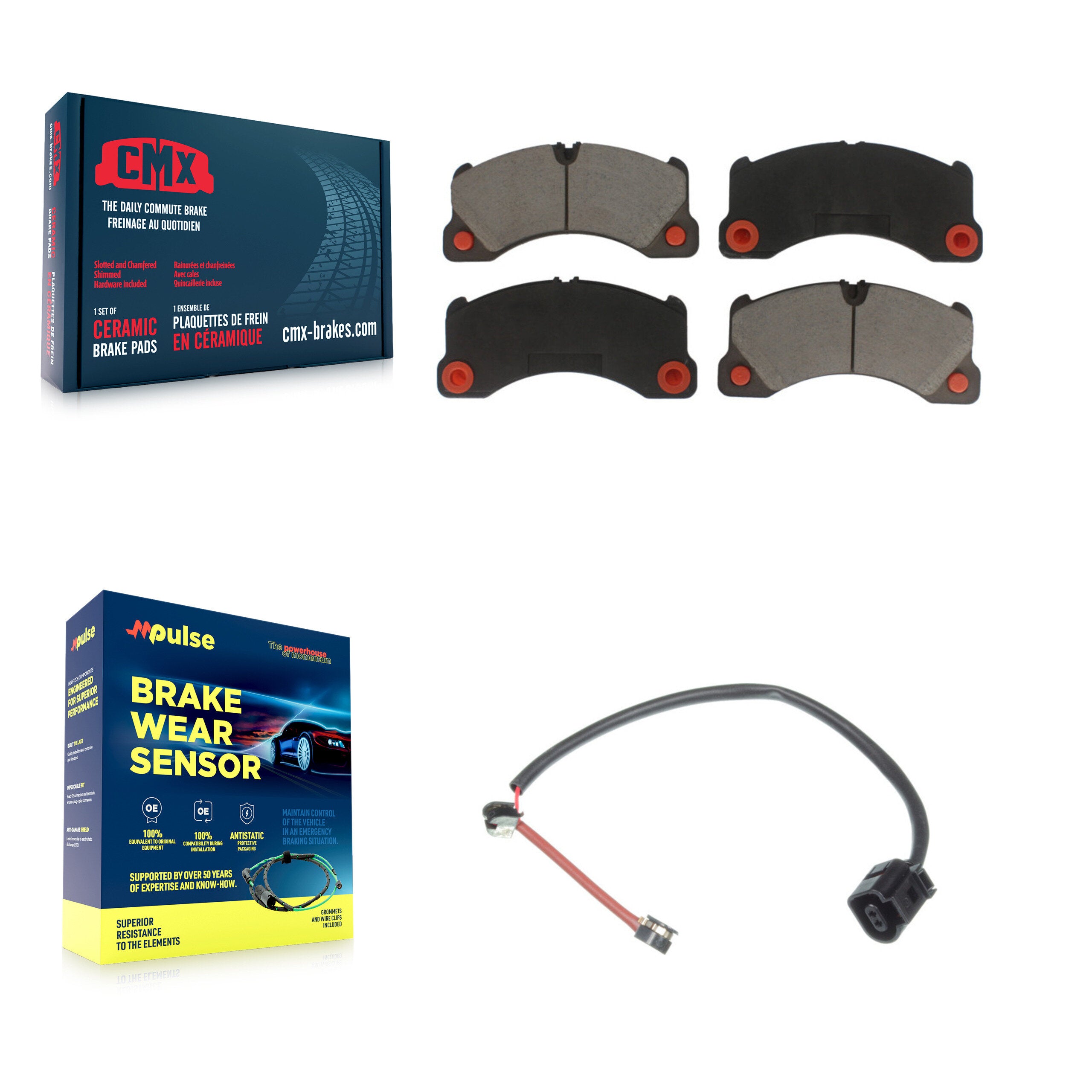 CMX KCW-100471 Disc Brake Pad for 2010-2011 Porsche Panamera - Front product image