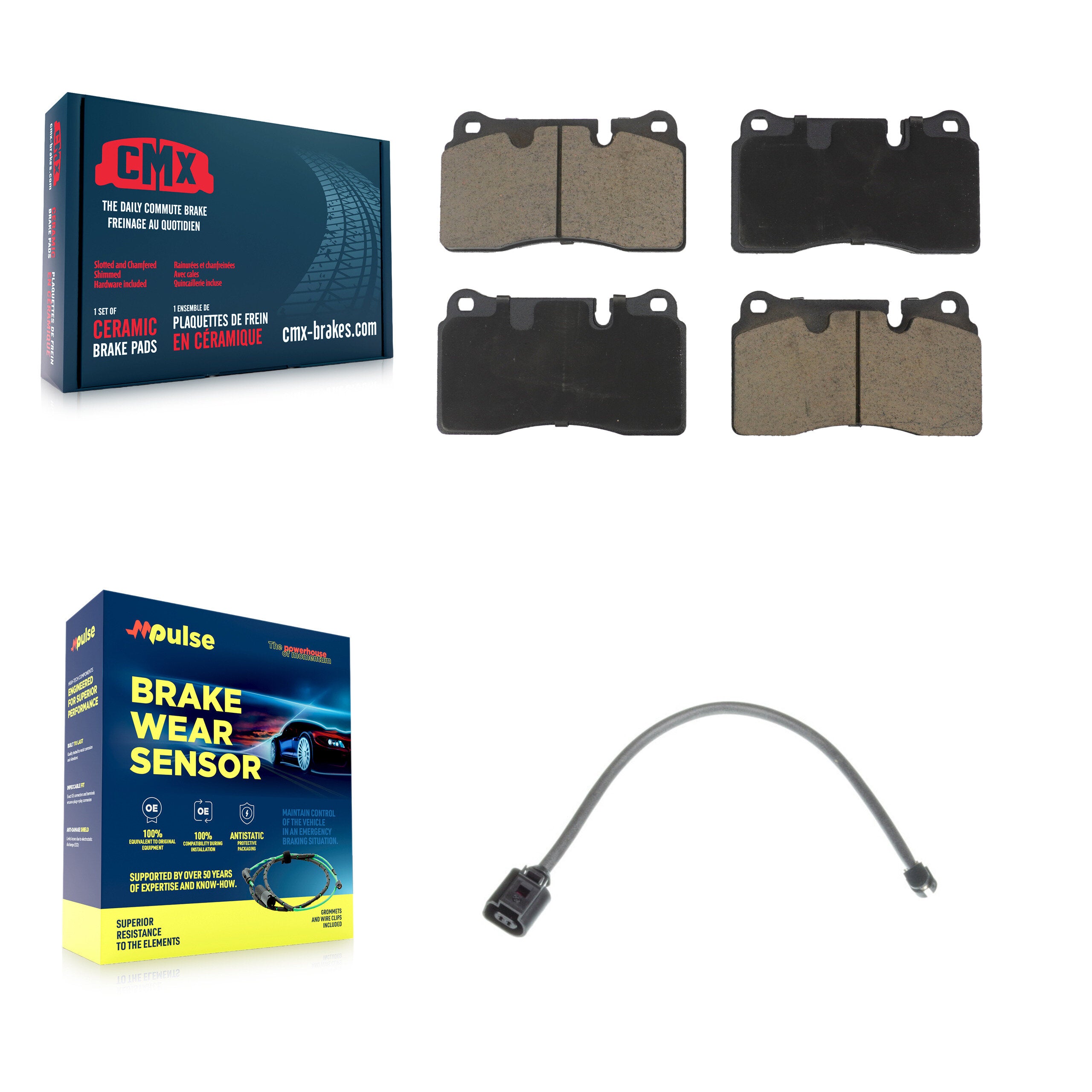 CMX KCW-100474 Disc Brake Pad for 2013-2017 Volkswagen Touareg - Front product image