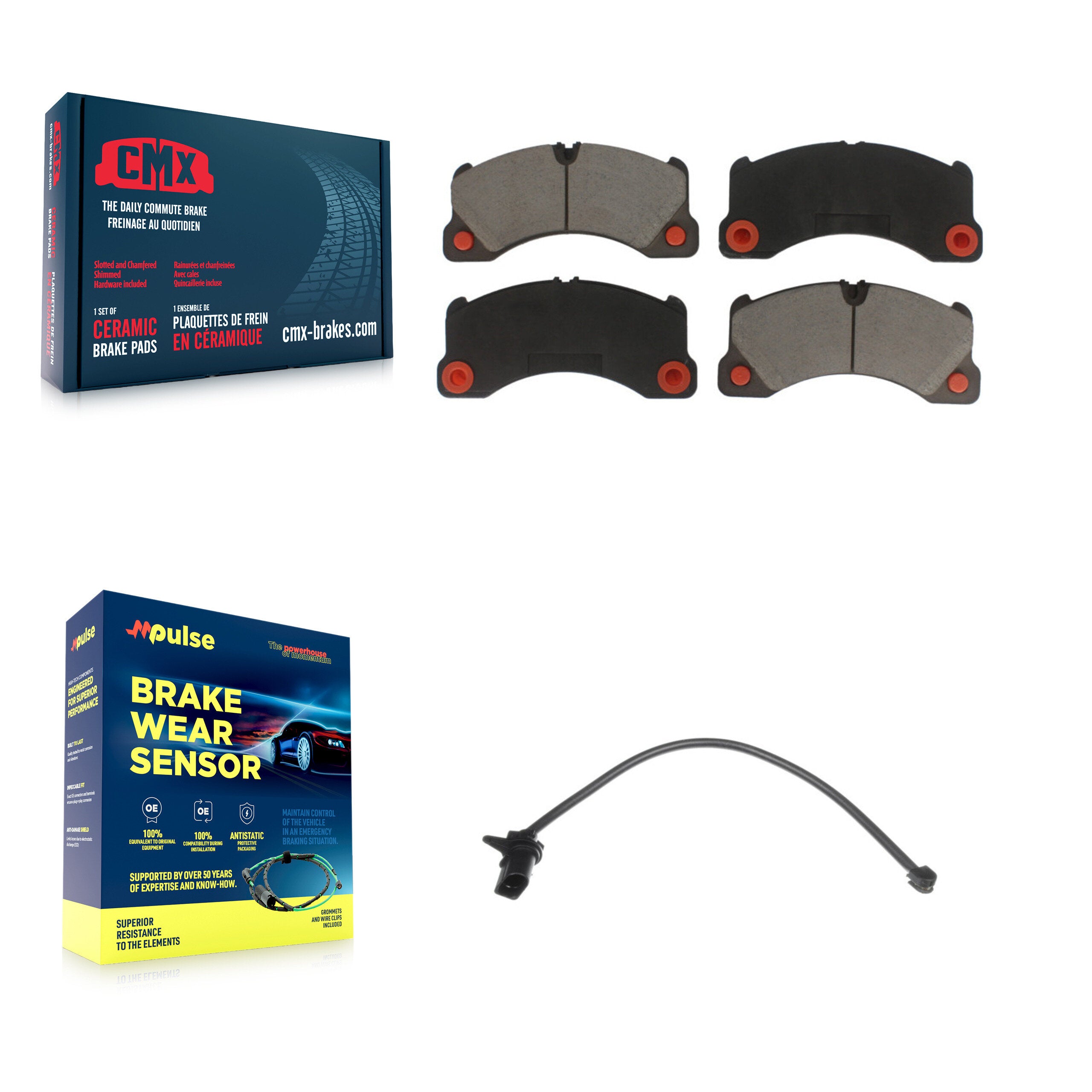 CMX KCW-100477 Disc Brake Pad for 2015-2020 Porsche Macan - Front product image