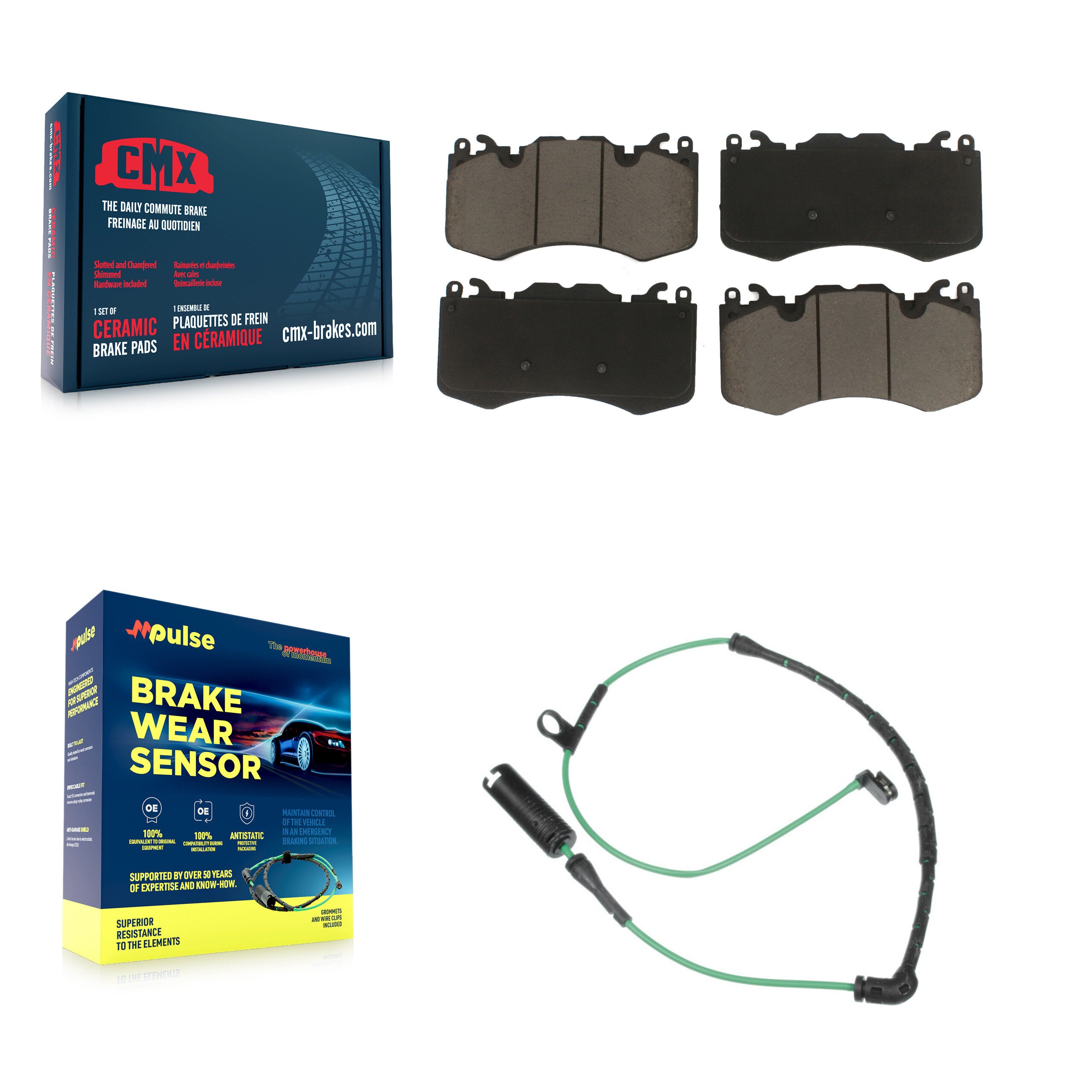 CMX KCW-100492 Disc Brake Pad for 2010-2012 Land Rover Range Rover - Front product image