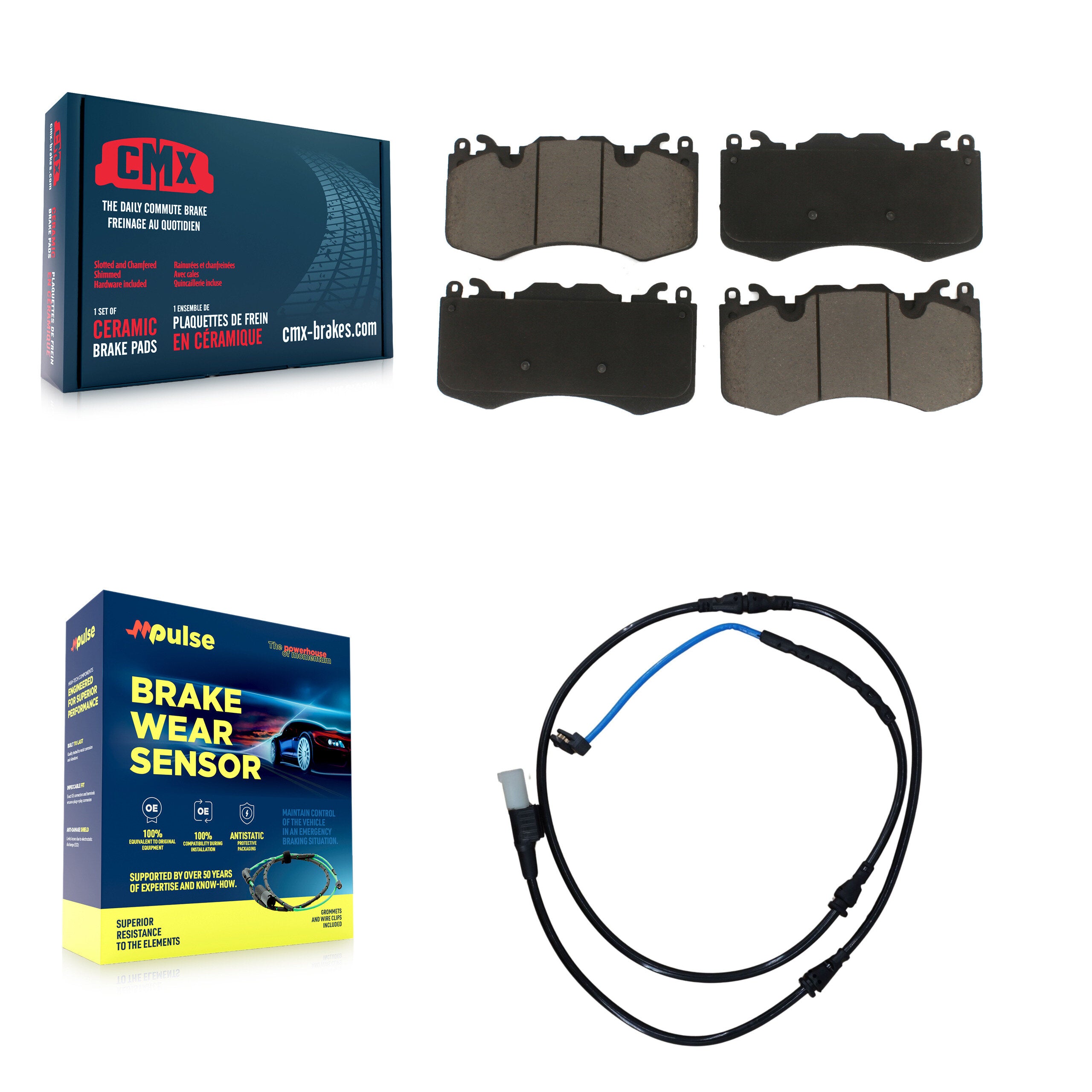 CMX KCW-100494 Disc Brake Pad for 2010-2013 Land Rover Range Rover Sport - Front product image