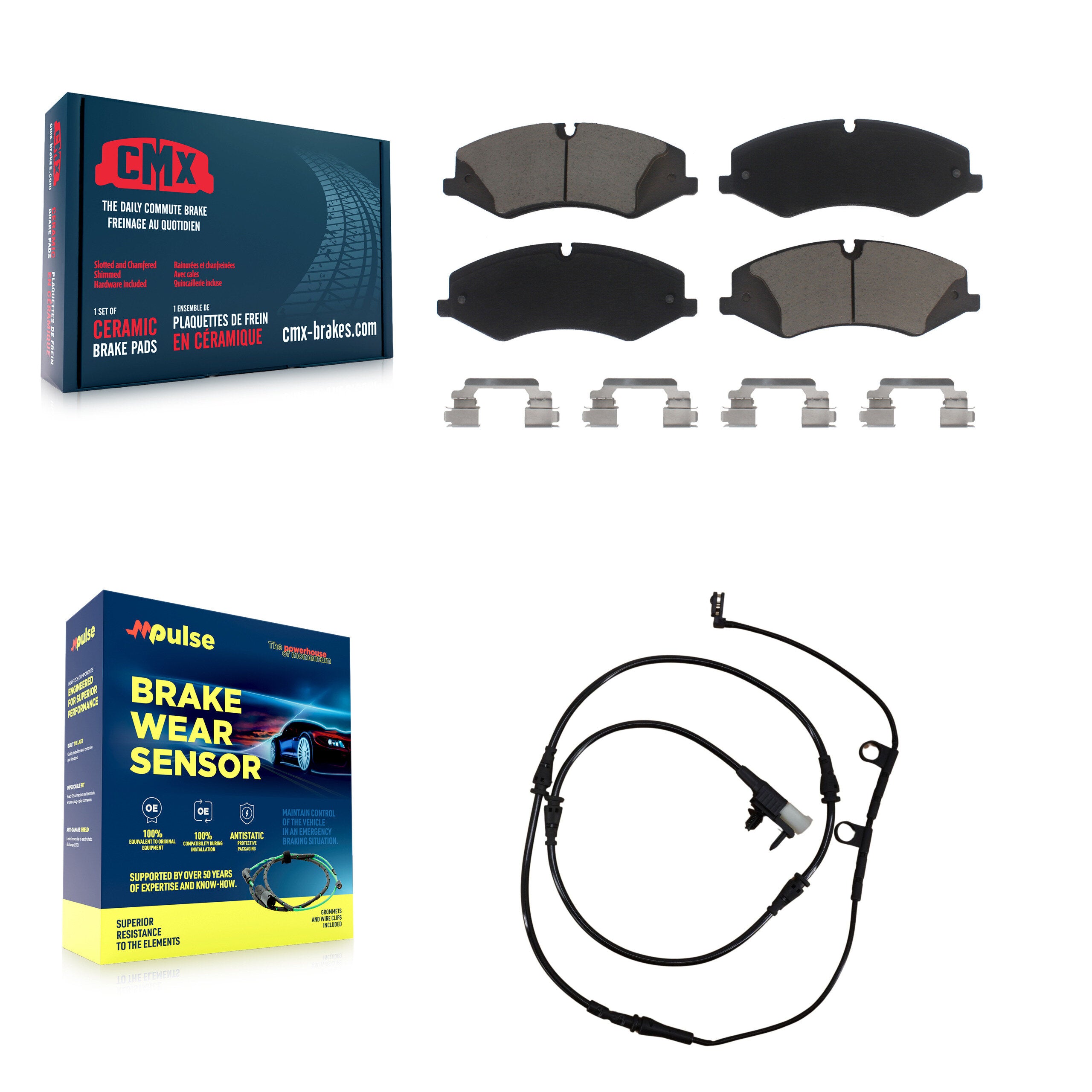 CMX KCW-100499 Disc Brake Pad for 2016-2017 Land Rover Range Rover, Land Rover Range Rover Sport - Front product image